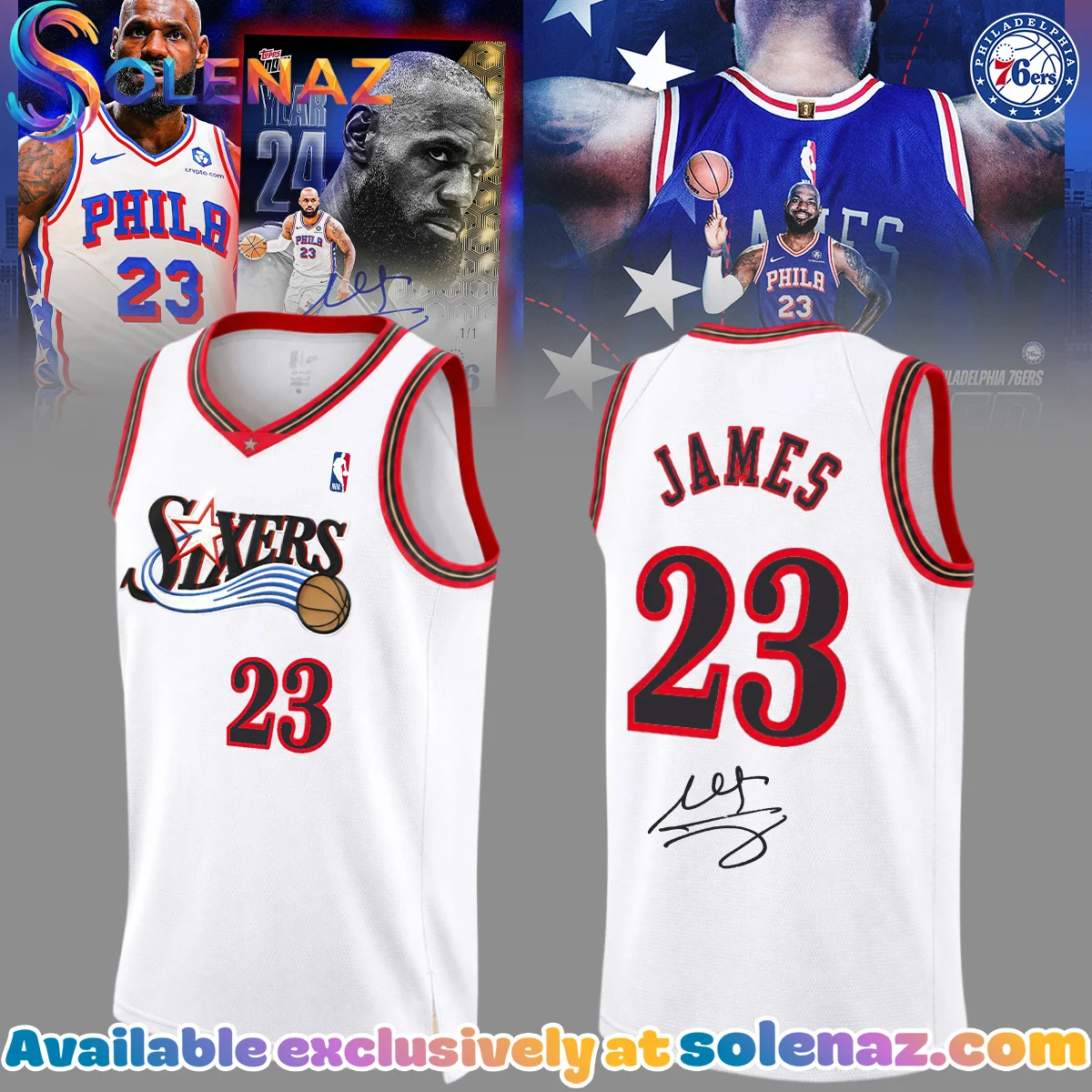 LeBron James Philadelphia 76ers Jersey - Variant 3