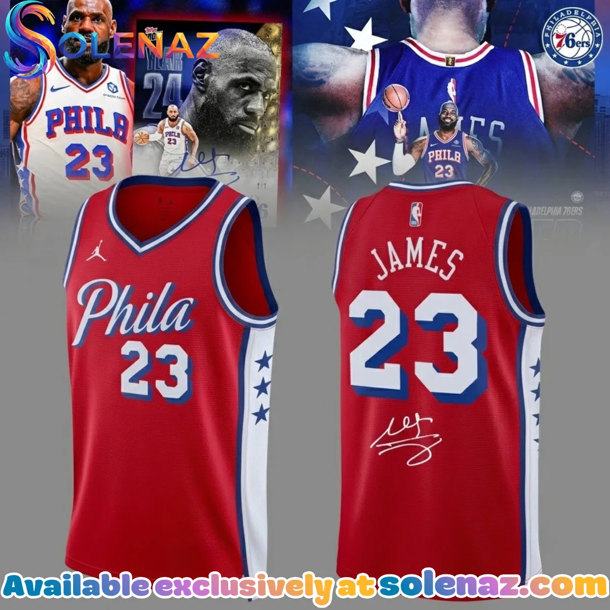 LeBron James Philadelphia 76ers Jersey (Style 2)