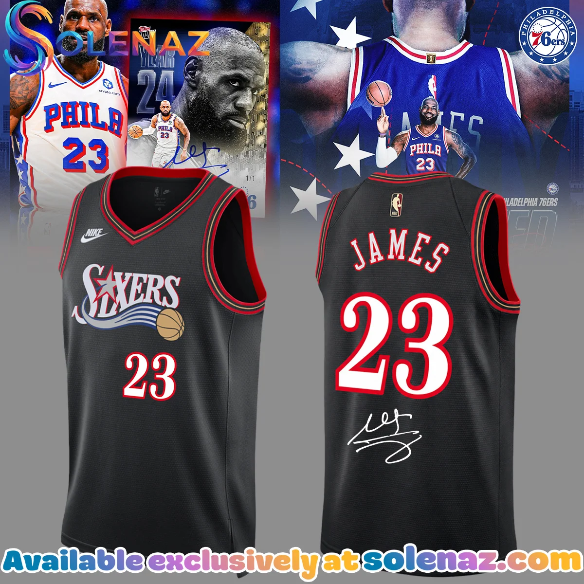 LeBron James Philadelphia 76ers Jersey - Variant 4