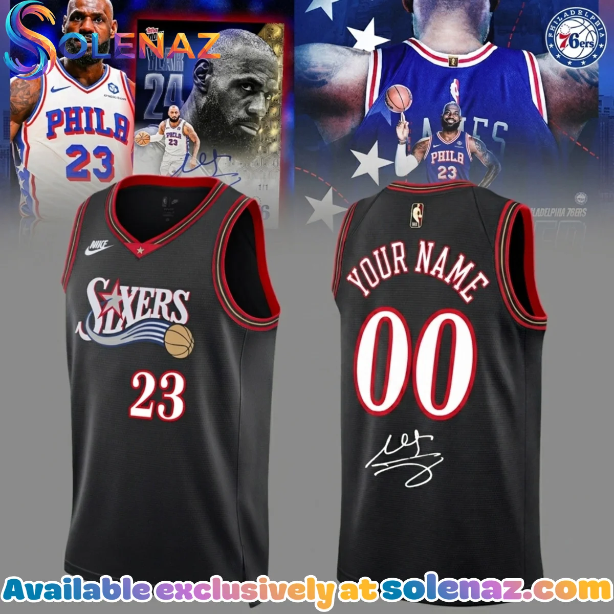 LeBron James Philadelphia 76ers Jersey - Series 6