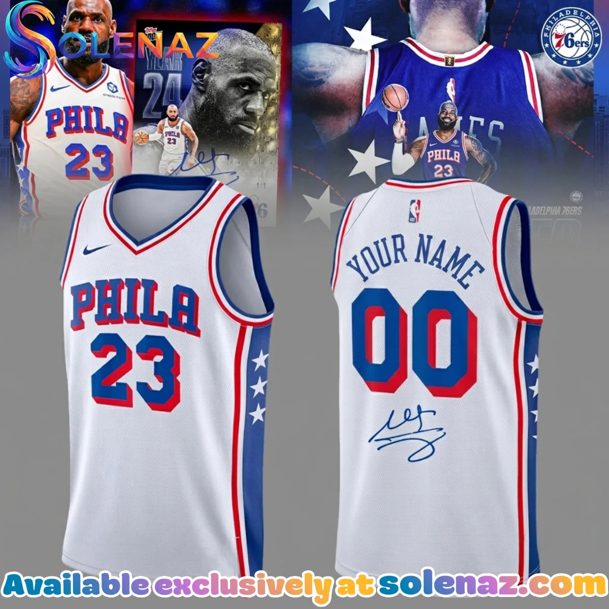 LeBron James Philadelphia 76ers Jersey [Drop 7]