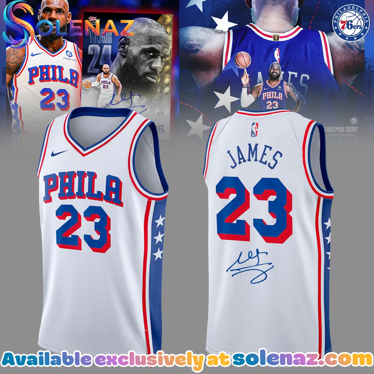 LeBron James Philadelphia 76ers Jersey - Series 1