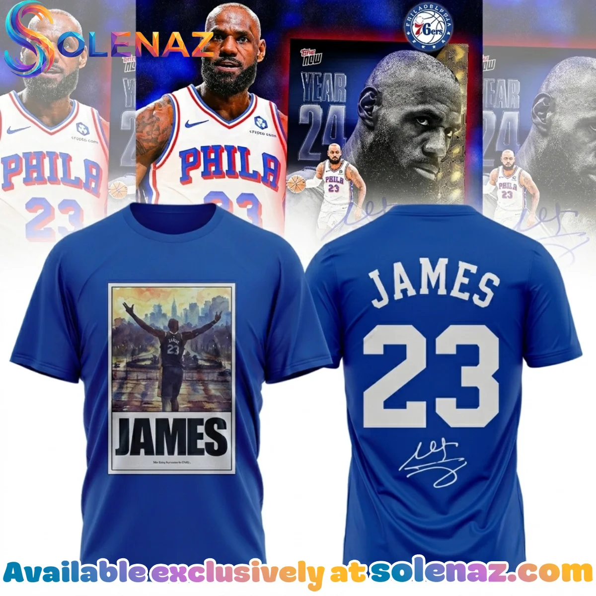 LeBron James Philadelphia 76ers T-Shirt & Hoodie [Drop 15]