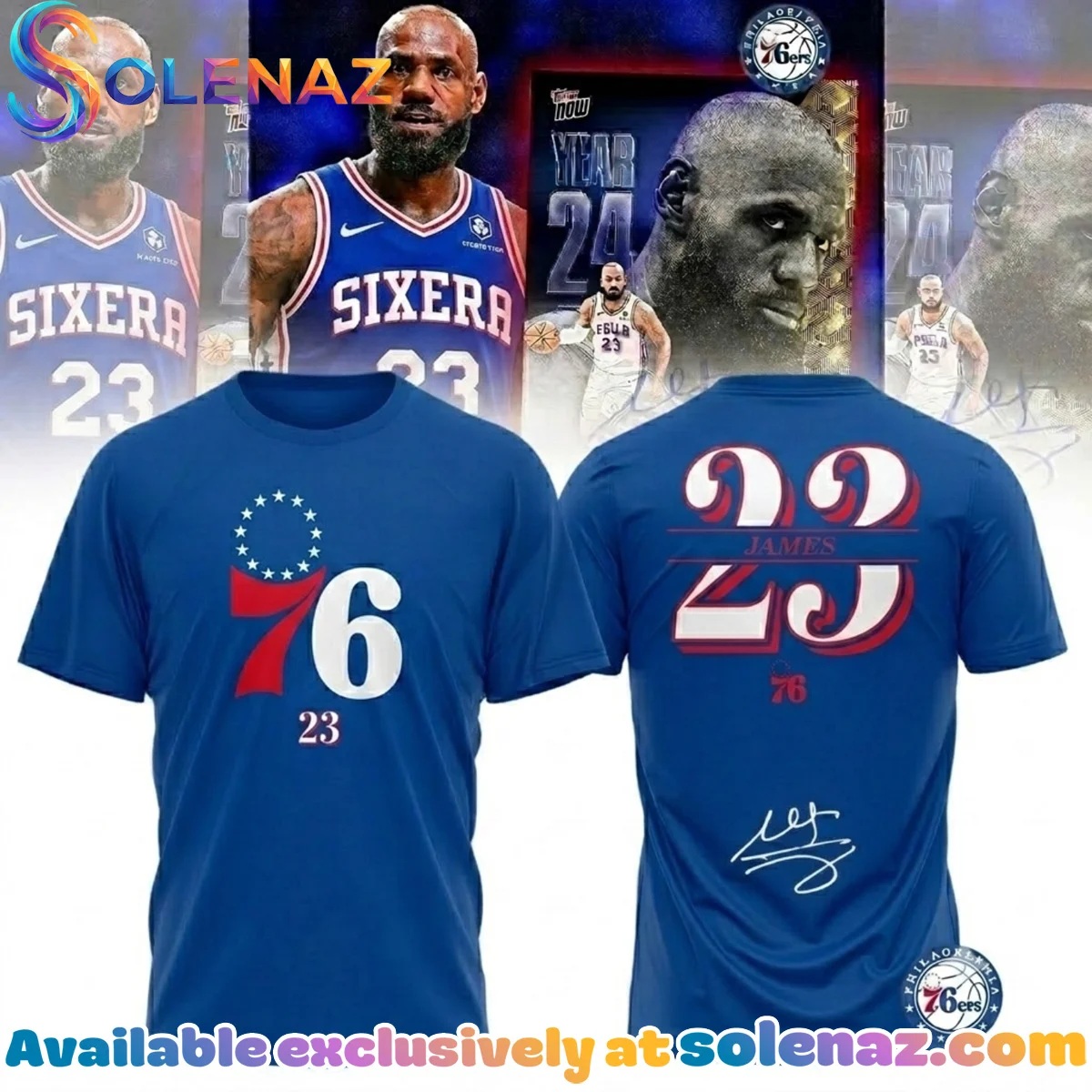 LeBron James Philadelphia 76ers T-Shirt & Hoodie - Variant 16