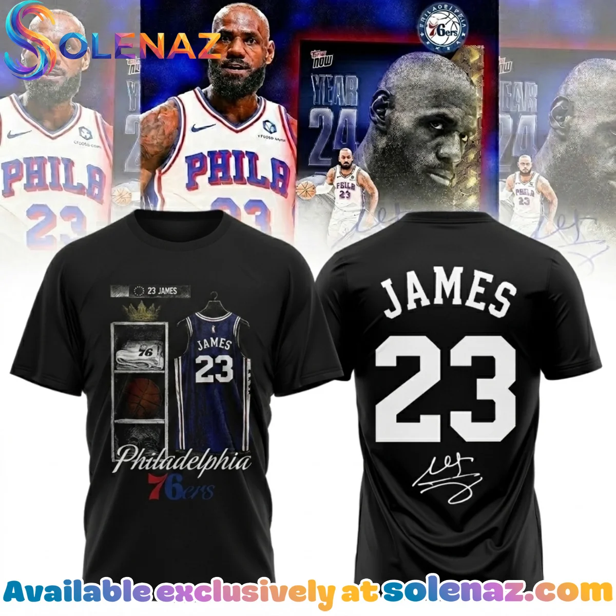 LeBron James Philadelphia 76ers T-Shirt & Hoodie - Variant 11