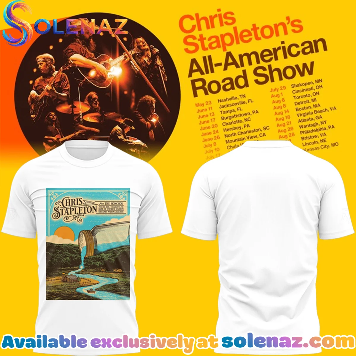 All-American Road Show Charlotte NC Shirt & Hoodie (Design 1)