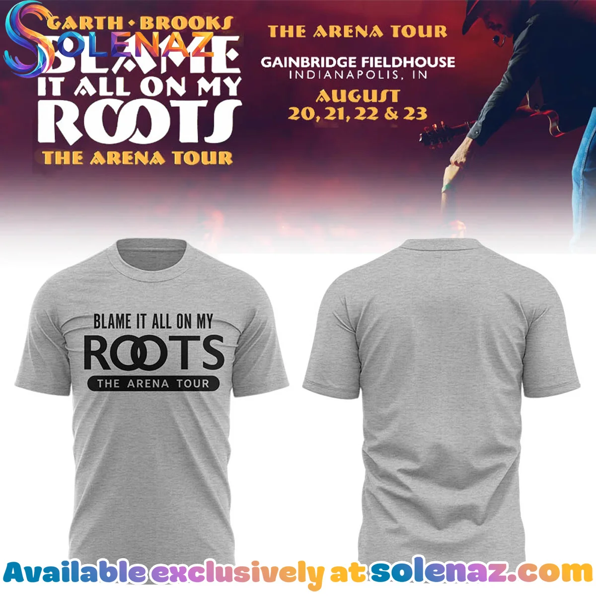 Blame It All On My Roots Arena Tour T-Shirt & Hoodie - Series 2