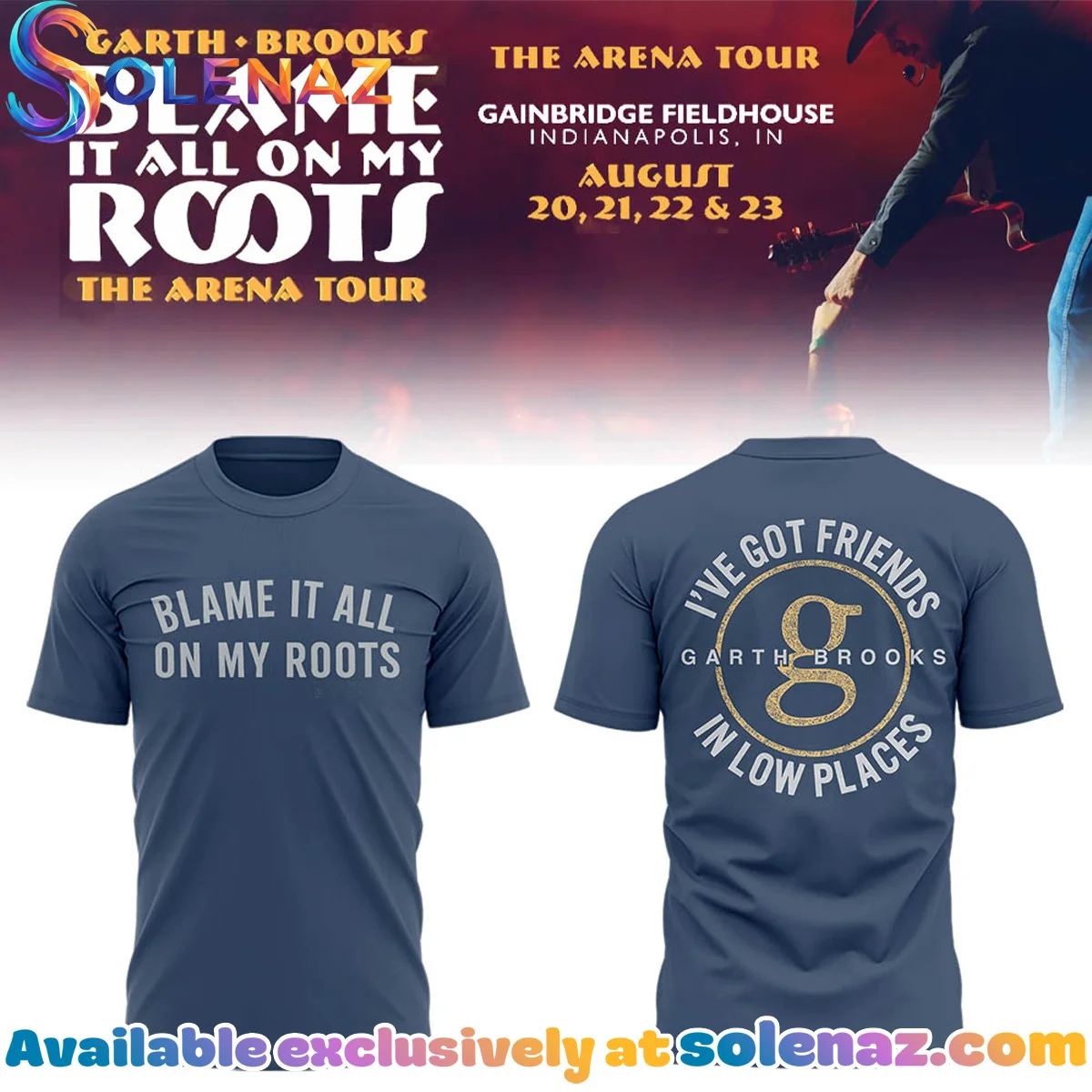 Blame It All On My Roots Arena Tour T-Shirt & Hoodie (Release 3)