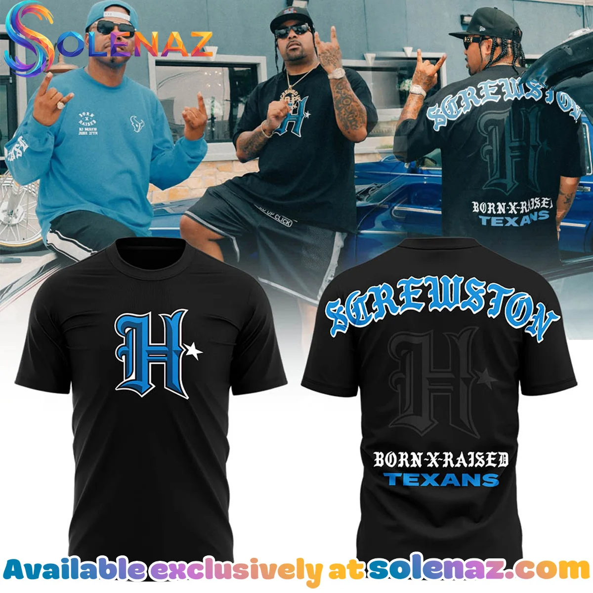 Born x Raised x DJ Screw Shirt & Hoodie - Series 1