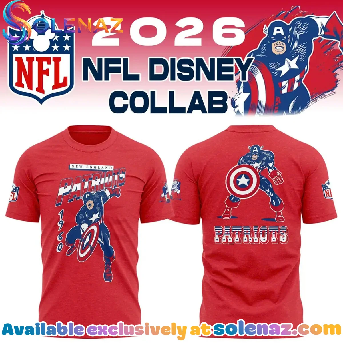 Disney x Patriots T-Shirt & Hoodie (Design 3)