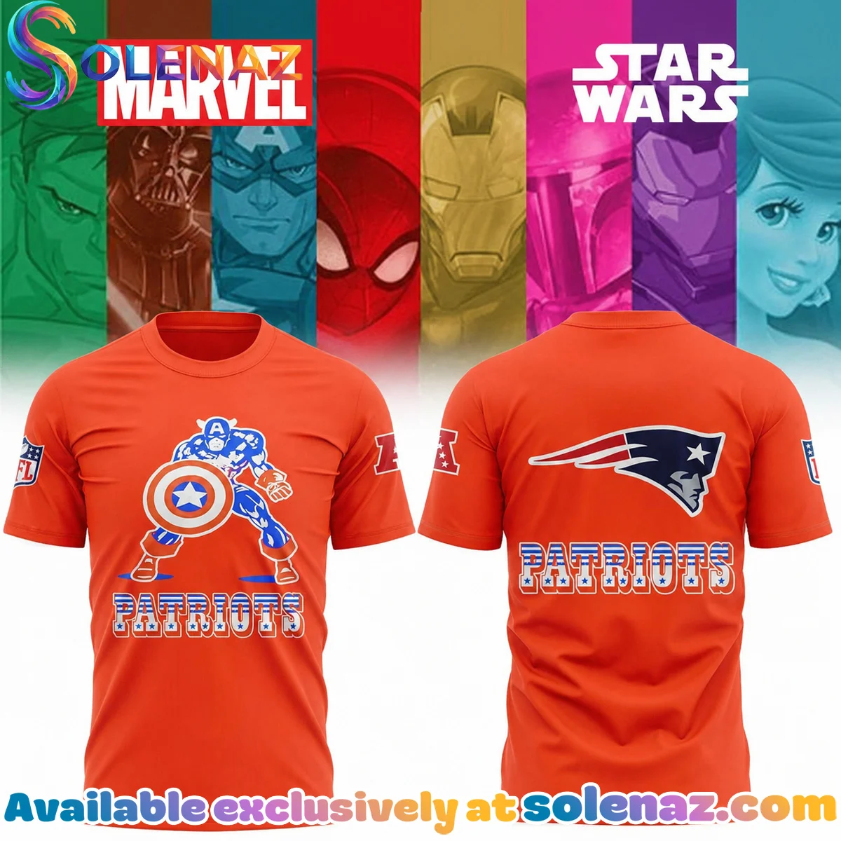 Patriots x Marvel Characters T-Shirt & Hoodie