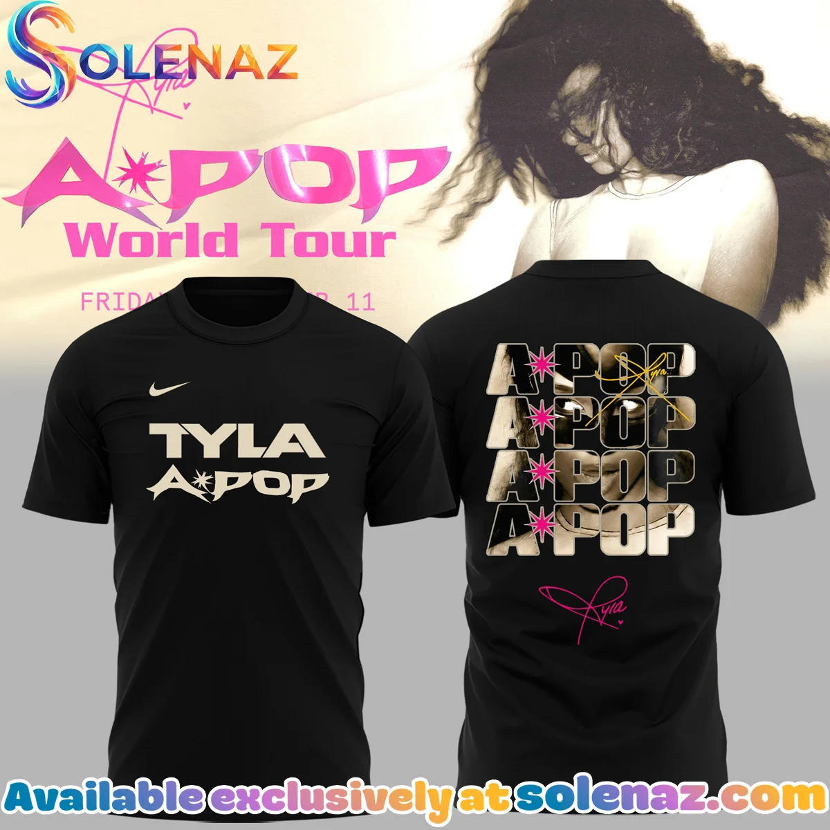 Tyla APOP World Tour T-Shirt & Hoodie - Series 13