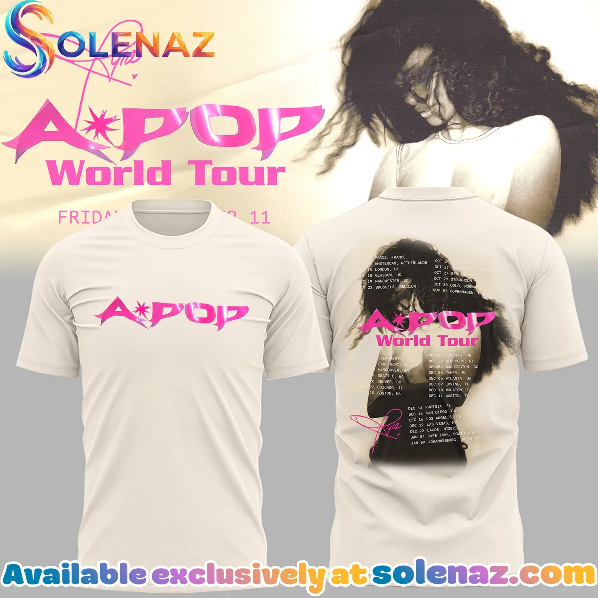 Tyla APOP World Tour T-Shirt & Hoodie - Part 8