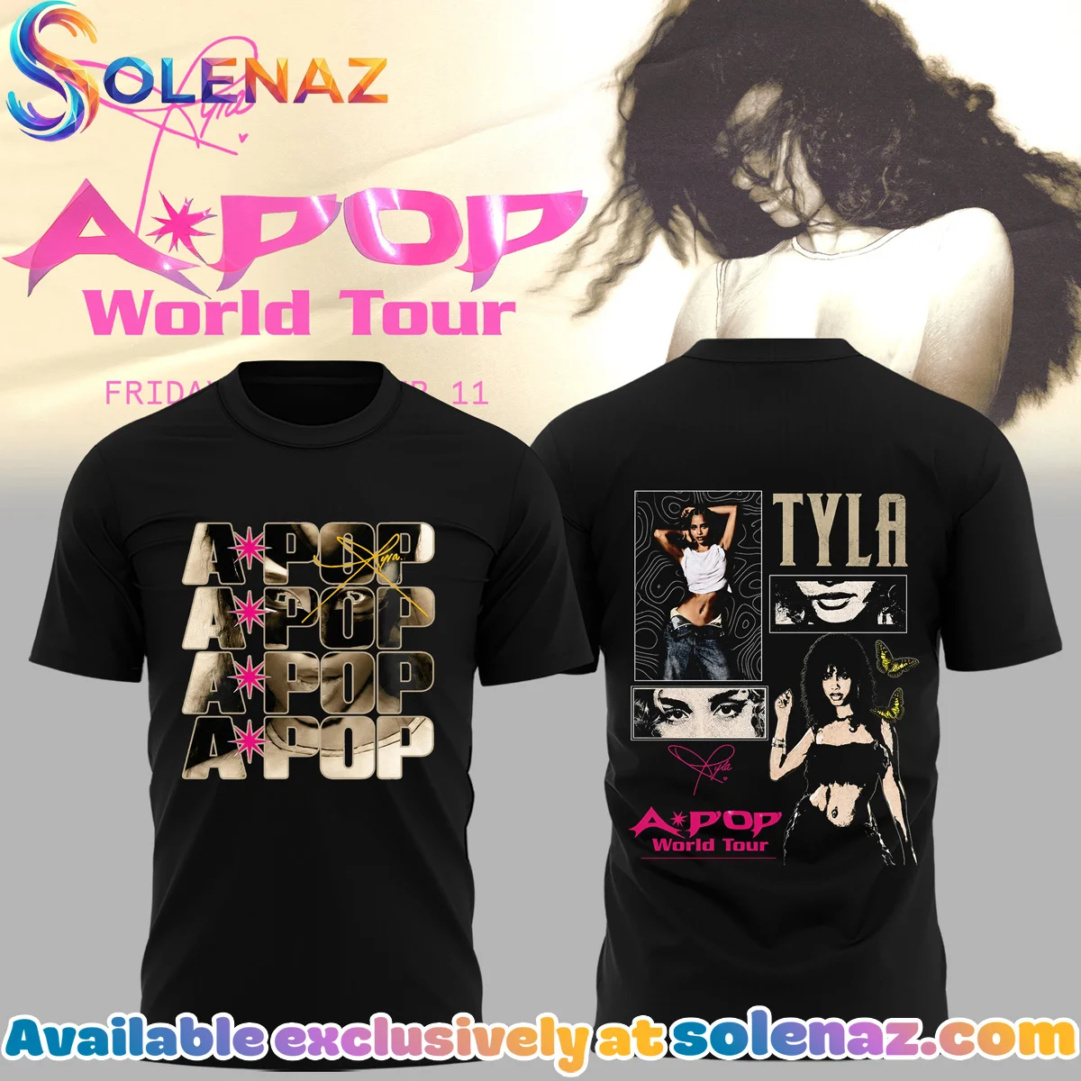 Tyla APOP World Tour Shirt & Hoodie (Release 10)