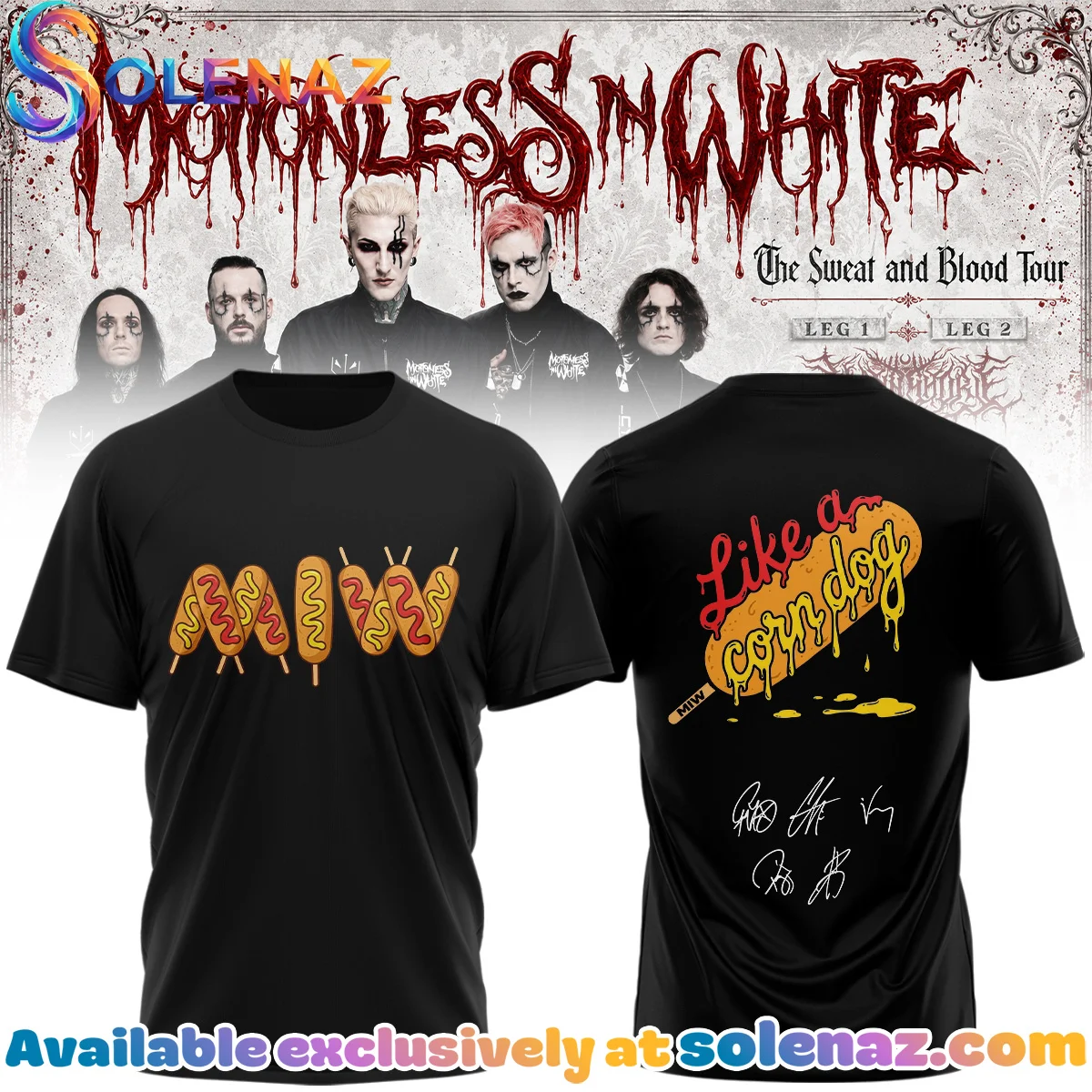 Motionless In White The Sweat and Blood Tour T-Shirt & Hoodie - Variant 28