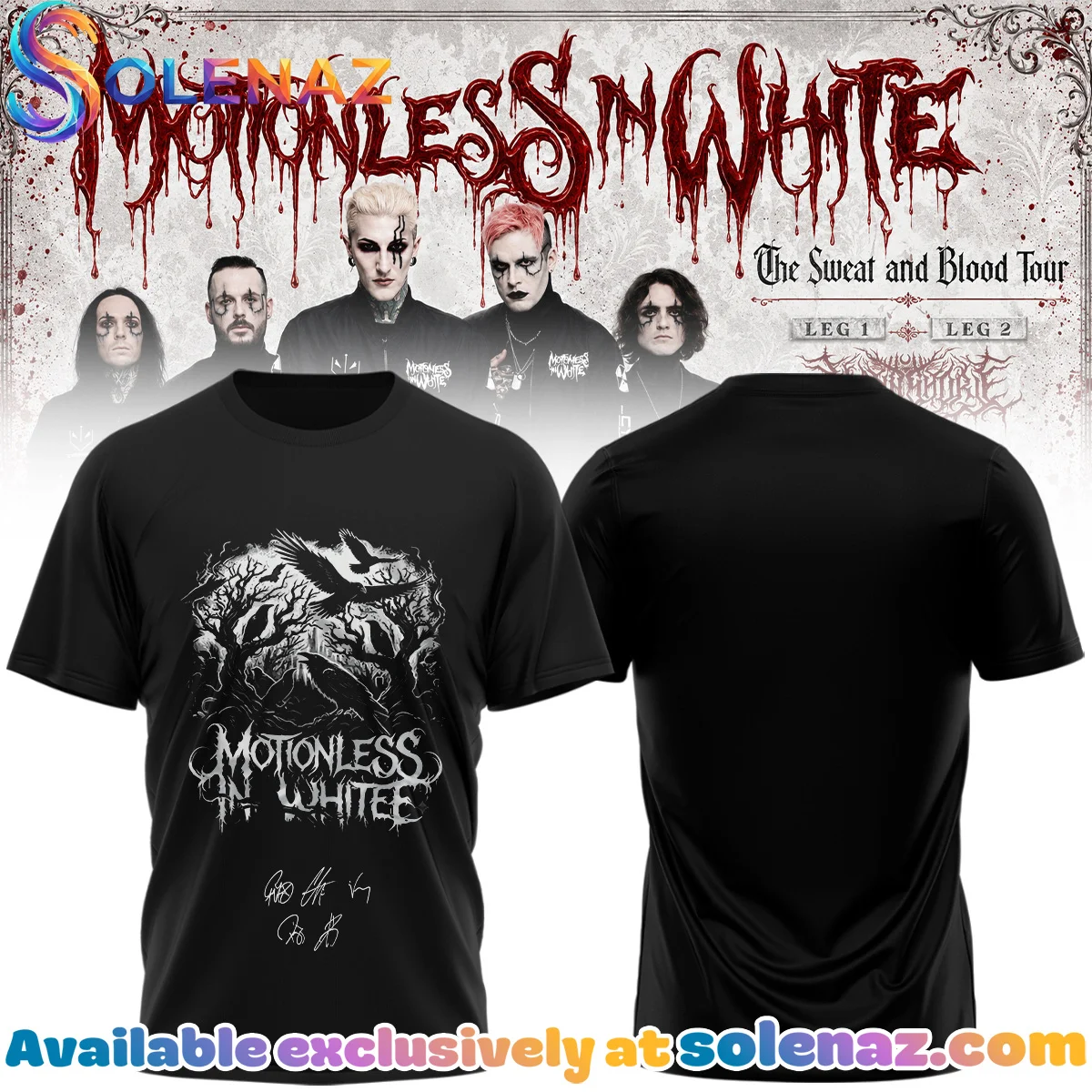 Motionless In White The Sweat and Blood Tour Shirt & Hoodie - Series 29