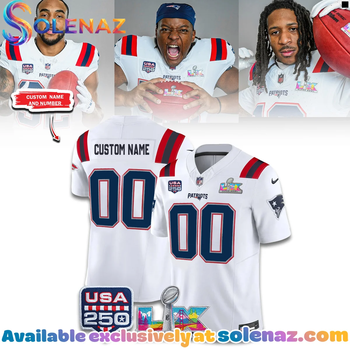New England Patriots Super Bowl LX Jersey - Series 2