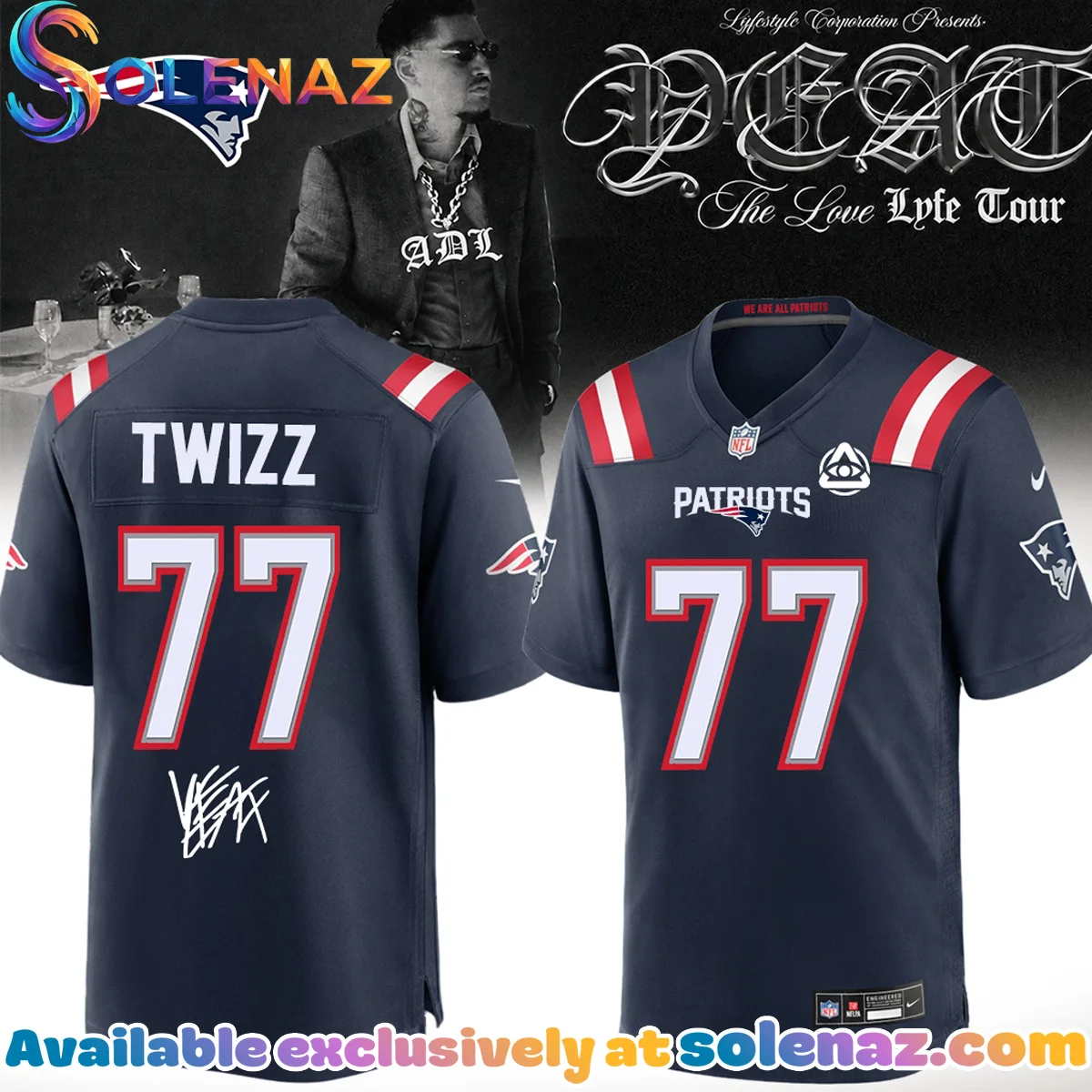 NFL ALL TEAMS x YEAT LOVELYFE Signed Jersey NFL ALL TEAMS x YEAT LOVELYFE Signed Jersey