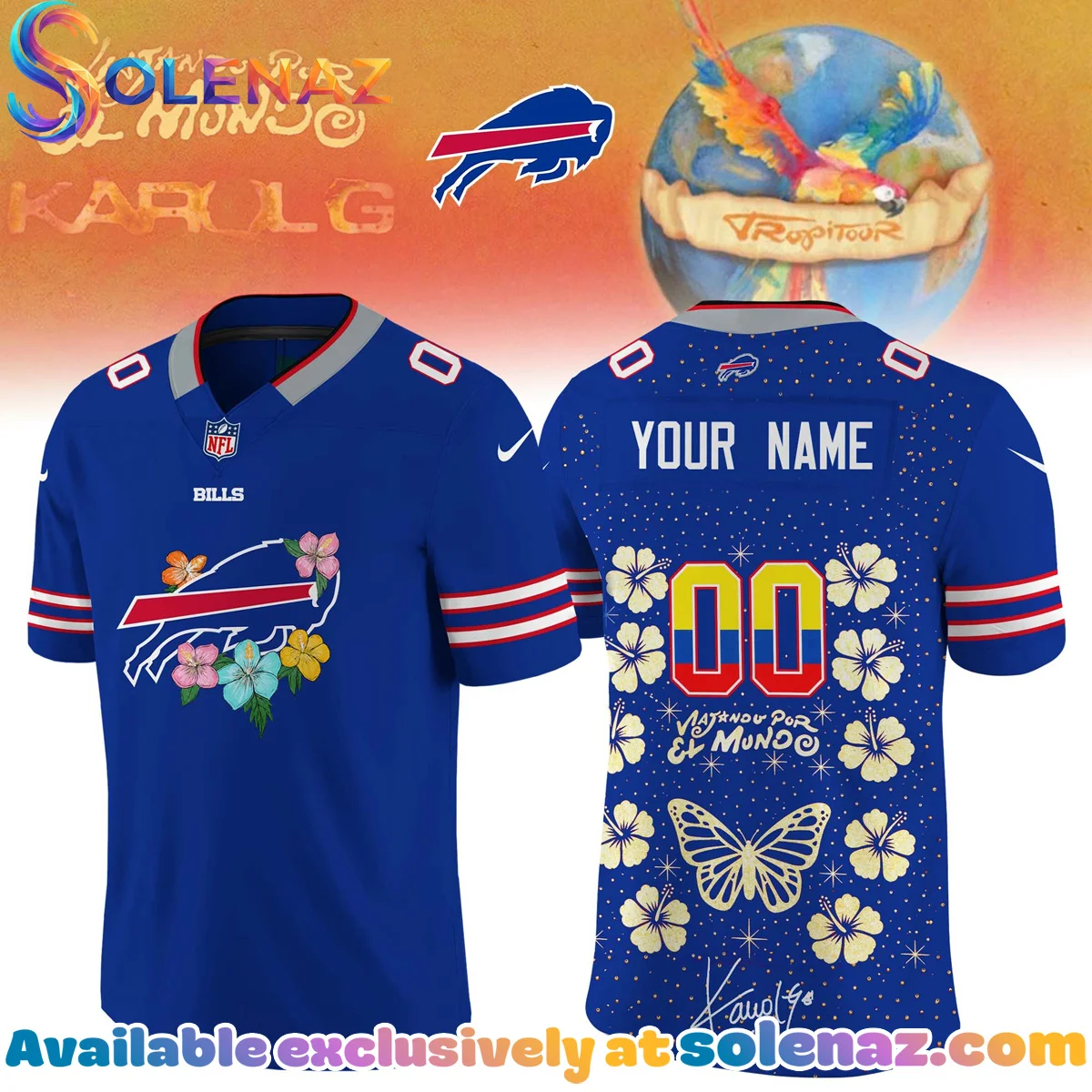 NFL x Karol G VIAJANDO POR EL MUNDO TROPITOUR Signature Jersey (Style 1) NFL x Karol G VIAJANDO POR EL MUNDO TROPITOUR Signature Jersey (Style 1)