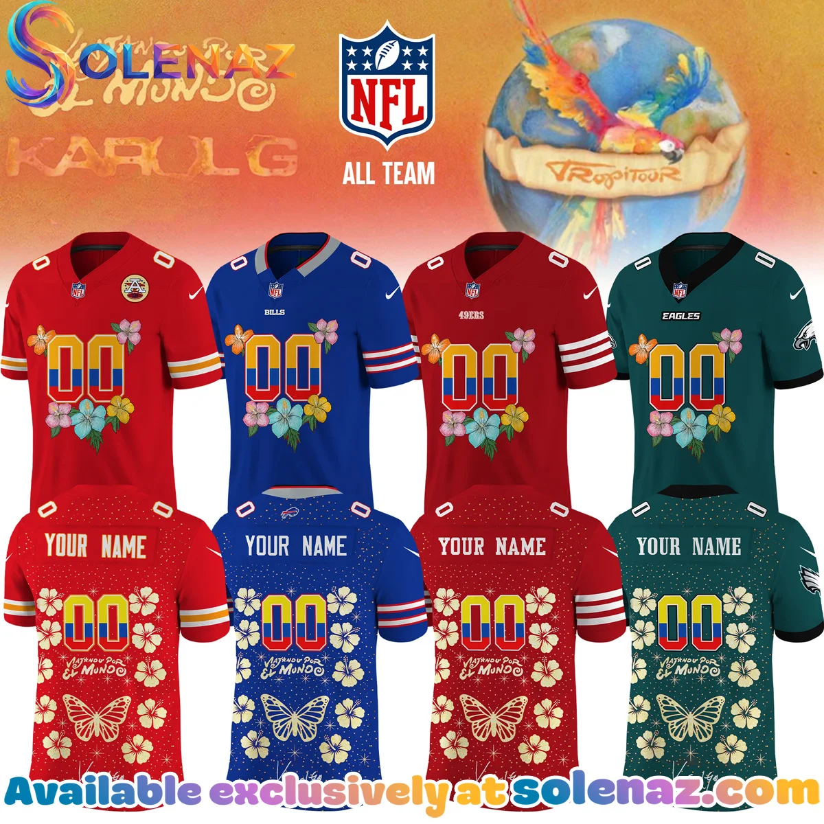 NFL x Karol G VIAJANDO POR EL MUNDO TROPITOUR Signature Jersey - Variant 2