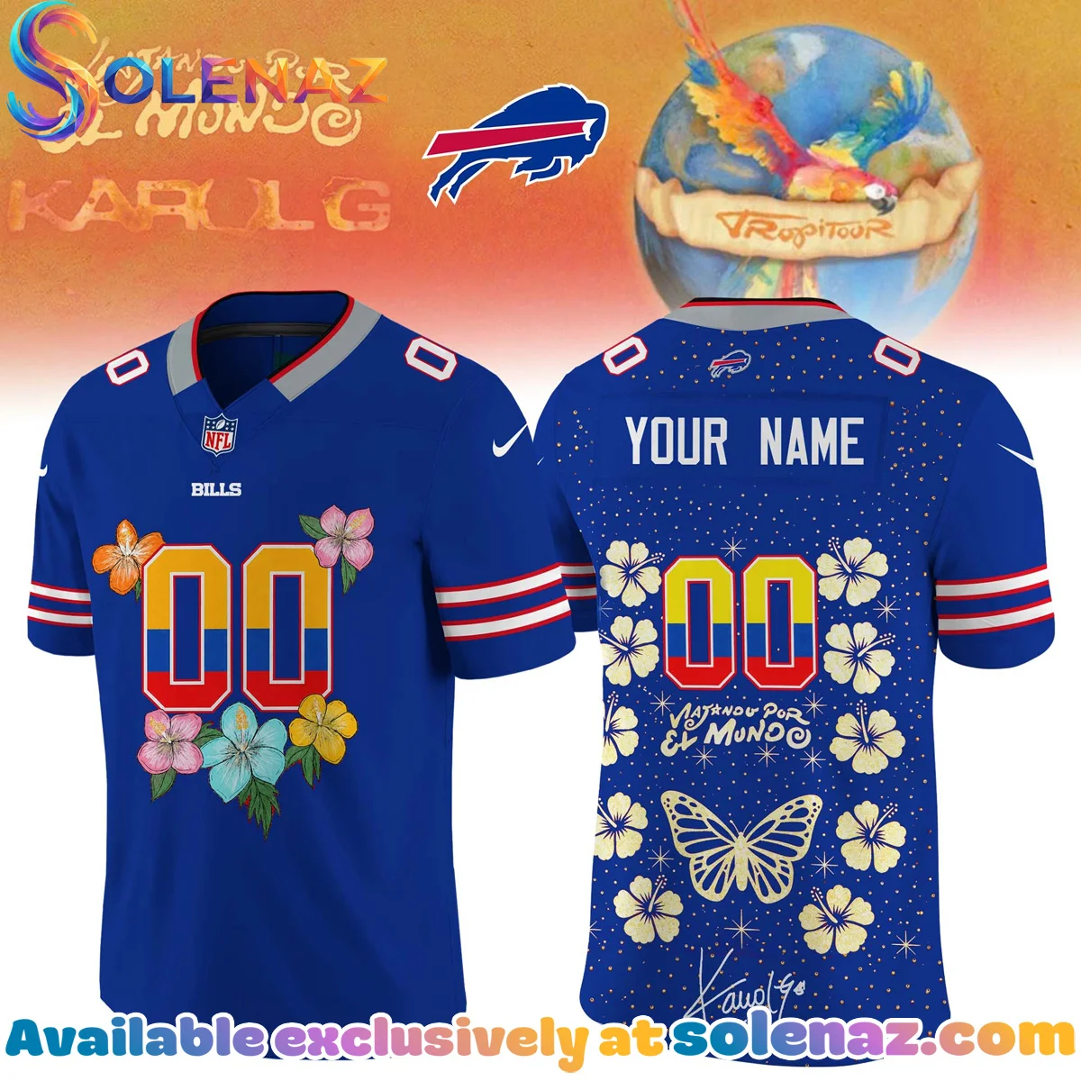 NFL x Karol G VIAJANDO POR EL MUNDO TROPITOUR Signature Jersey - Variant 2 NFL x Karol G VIAJANDO POR EL MUNDO TROPITOUR Signature Jersey - Variant 2