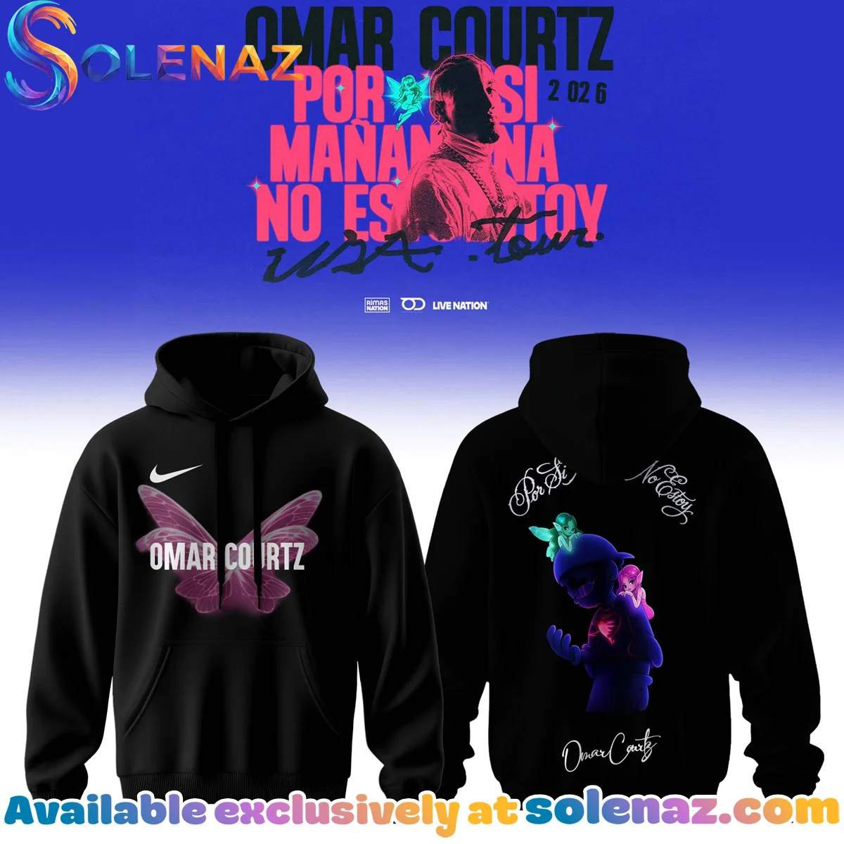 Omar Courtz Por Si Manana No Estoy Tour Signature Shirt & Hoodie - Variant 9