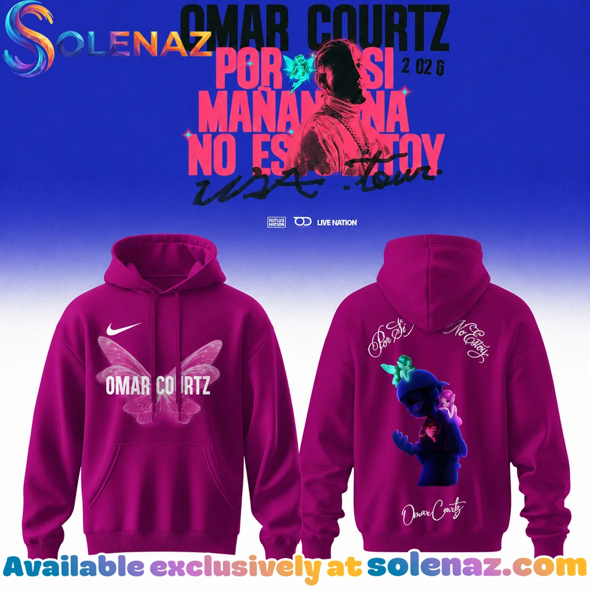 Omar Courtz Por Si Manana No Estoy Tour Signature T-Shirt & Hoodie - Variant 7