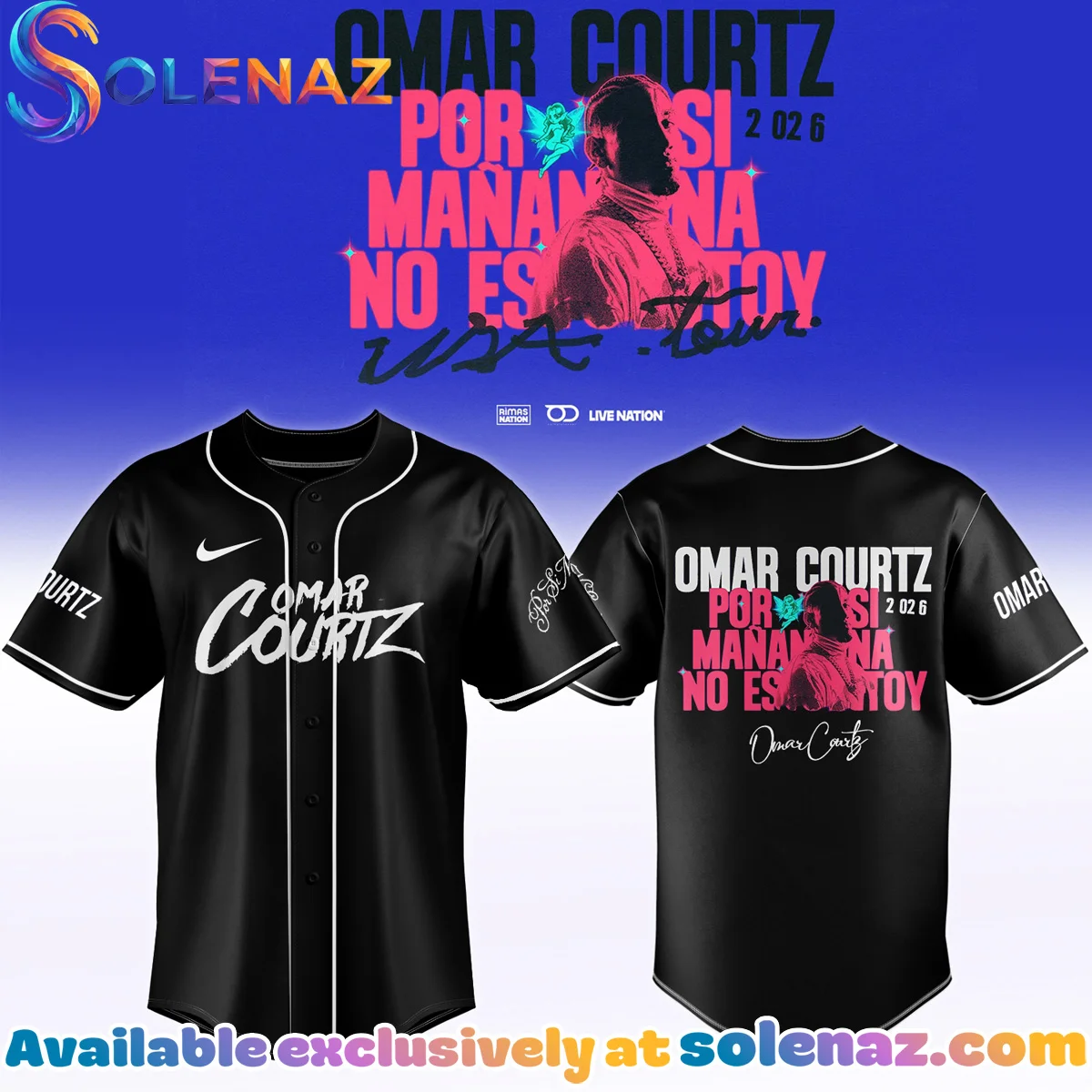 Omar Courtz Por Si Mañana No Estoy Tour Signature Jersey [Batch 8]
