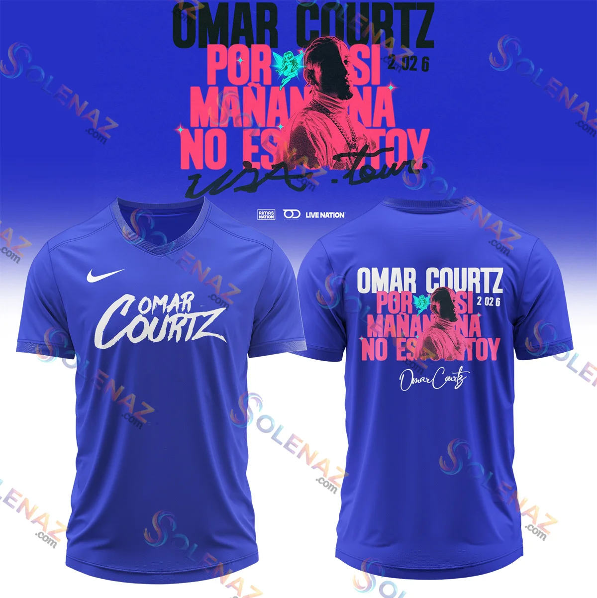 Omar Courtz Por Si Mañana No Estoy Tour Signature Jersey (Style 2)