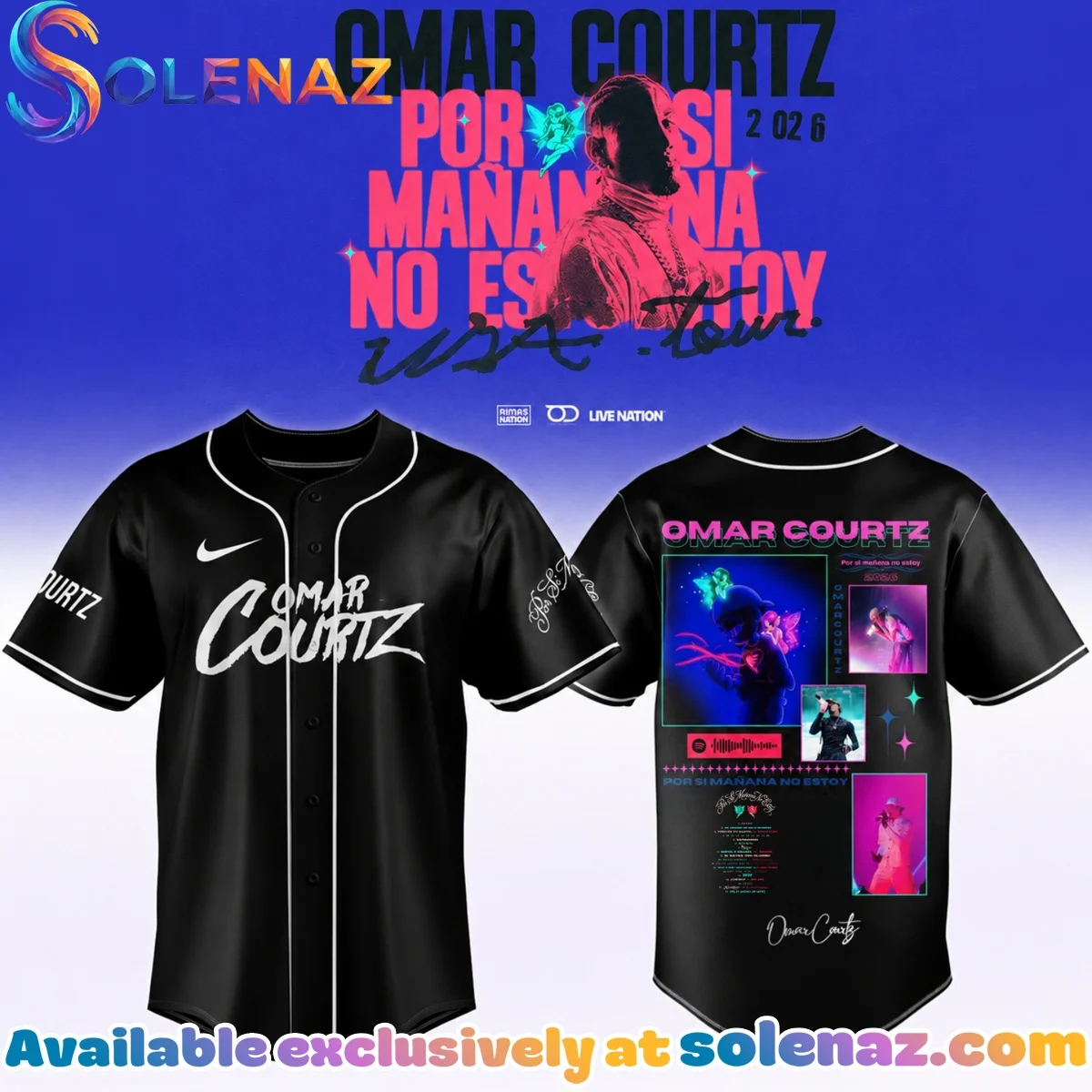 Omar Courtz Por Si Mañana No Estoy Tour Signature Jersey [Batch 5]