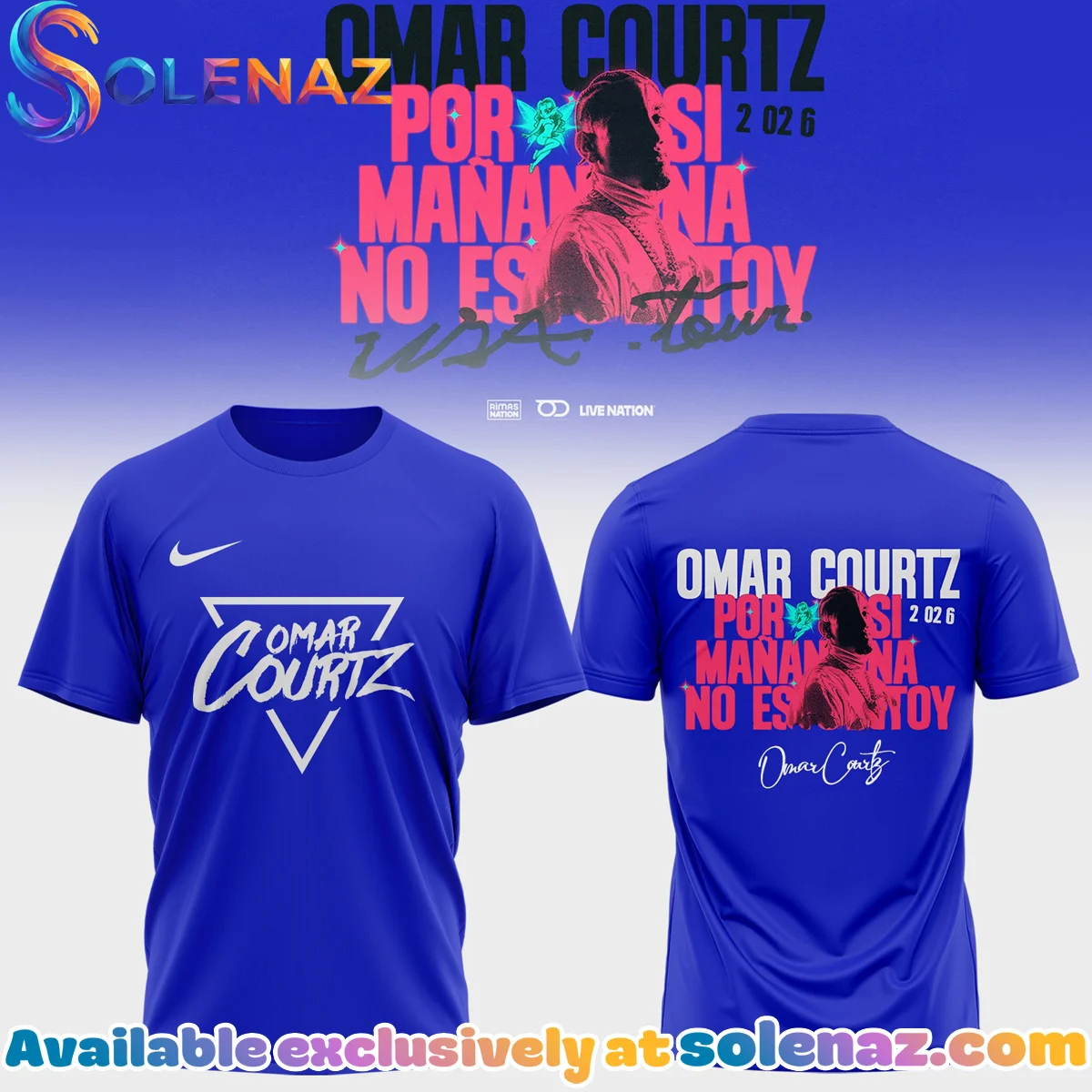 Omar Courtz Por Si Mañana No Estoy Tour Signature Shirt & Hoodie (Style 12)