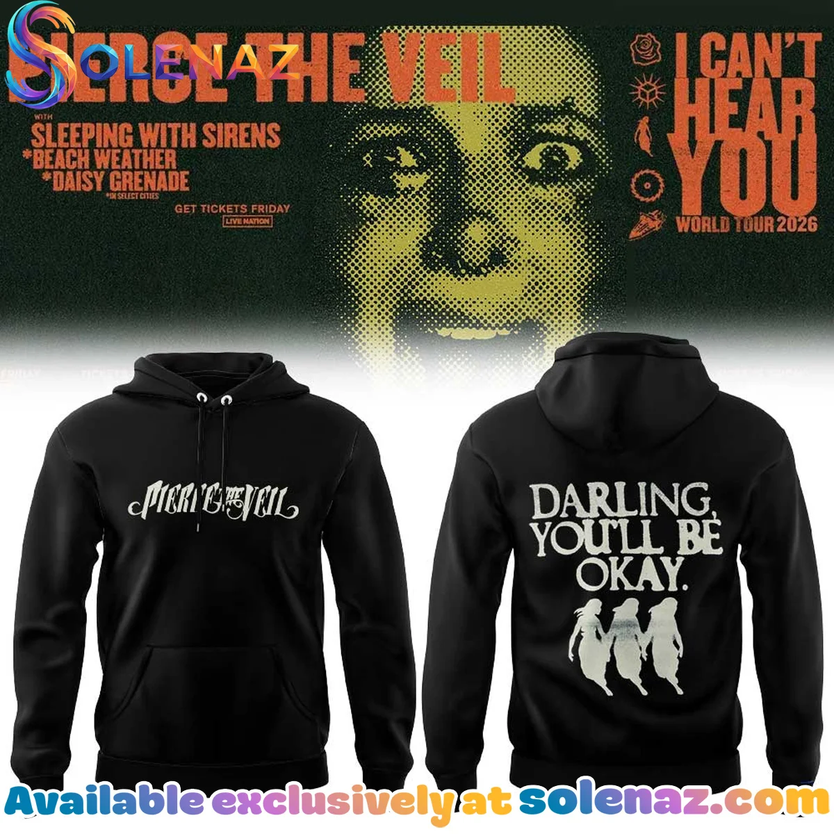 Pierce the Veil I Can't Hear You World Tour T-Shirt & Hoodie - Series 6