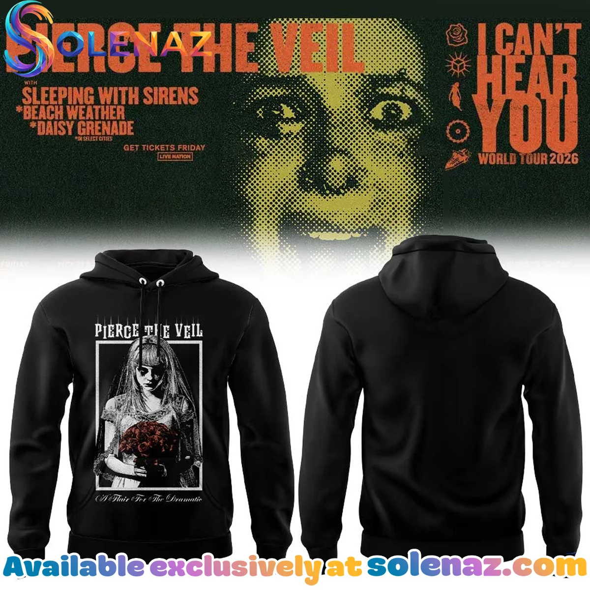 Pierce the Veil I Can't Hear You World Tour T-Shirt & Hoodie - Part 3