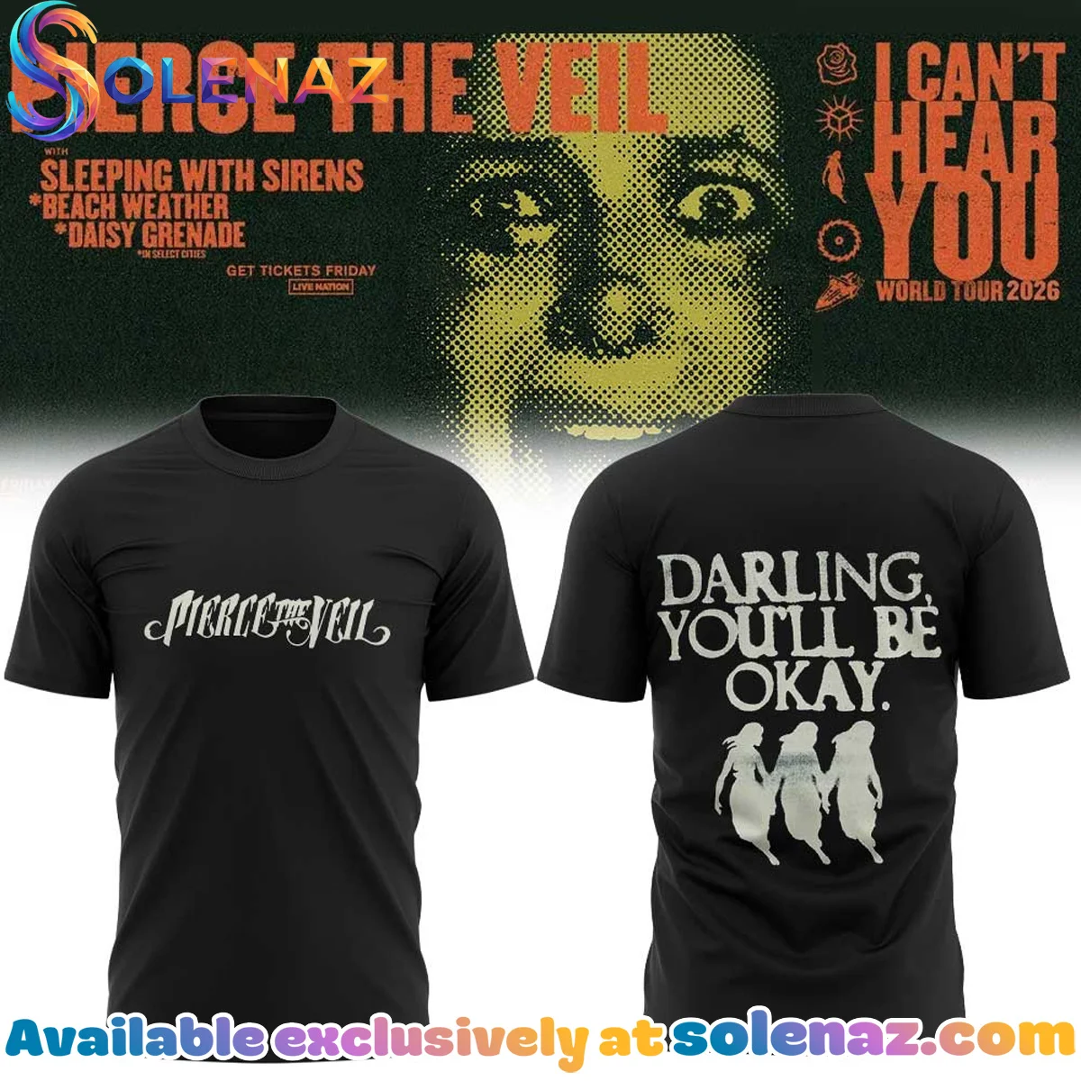 Pierce the Veil I Can't Hear You World Tour T-Shirt & Hoodie - Variant 12