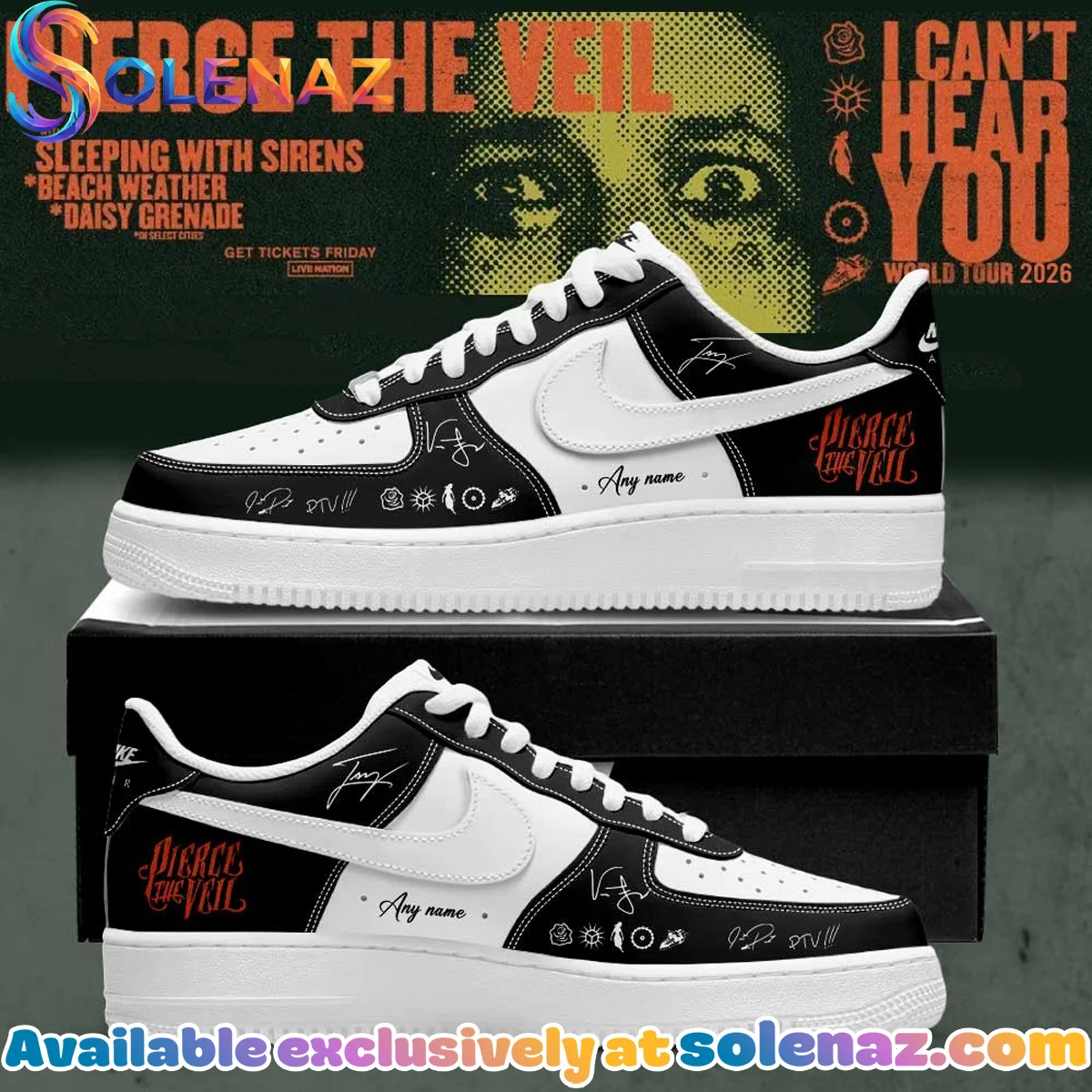 Pierce the Veil I Can't Hear You World Tour Signature Apparel - Series 17