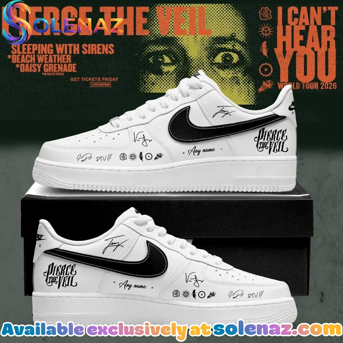 Pierce the Veil I Can't Hear You World Tour Signature Apparel - Variant 13