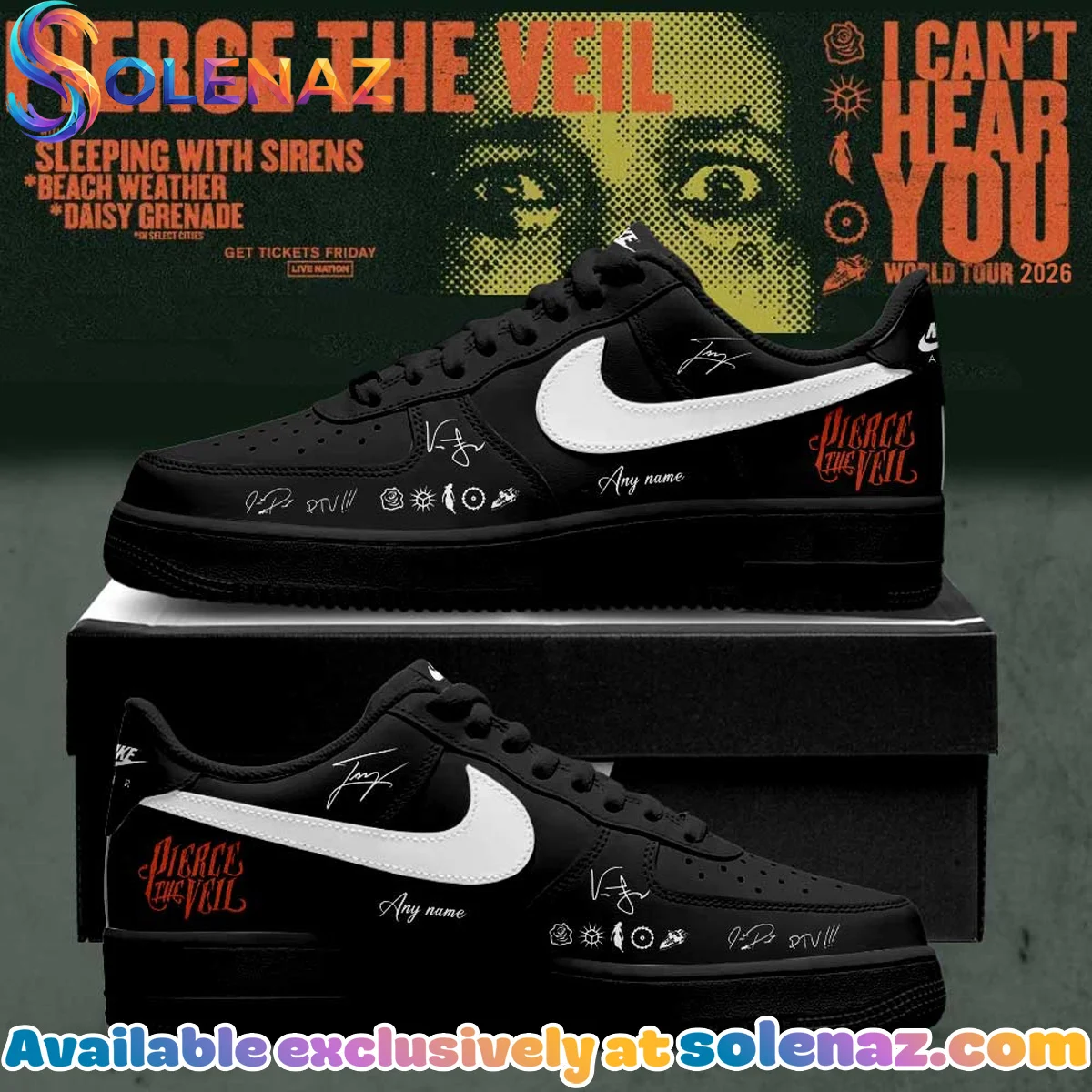 Pierce the Veil I Can't Hear You World Tour Signature T-Shirt & Hoodie - Variant 4