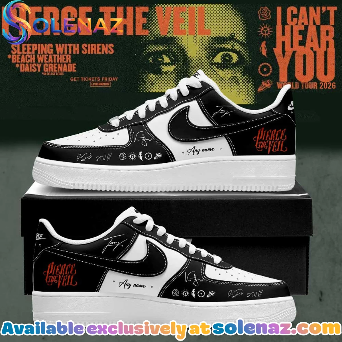 Pierce the Veil I Can't Hear You World Tour Signature Shirt & Hoodie [Batch 7]