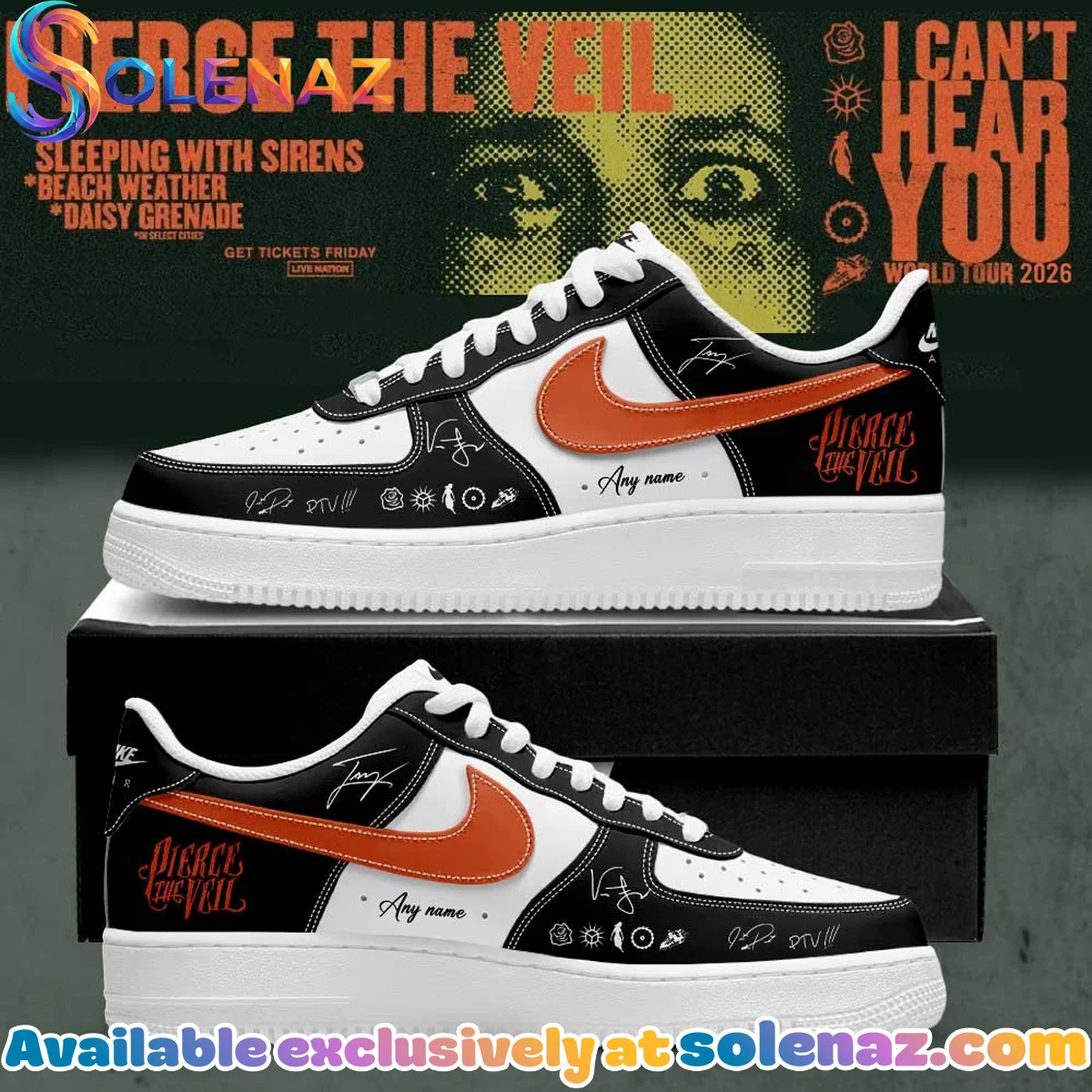 Pierce the Veil I Can't Hear You World Tour Signature Apparel (Release 15)