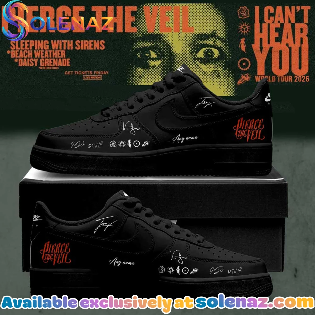 Pierce the Veil I Can't Hear You World Tour Signature T-Shirt & Hoodie - Part 1