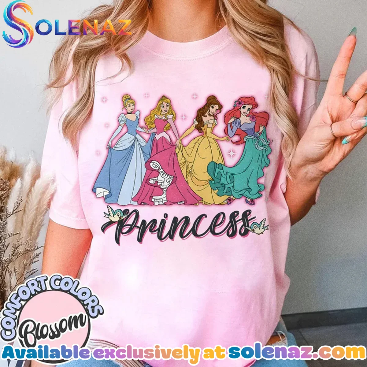 Disney Princess Cinderella Belle Aurora Ariel T-Shirt & Hoodie Disney Princess Cinderella Belle Aurora Ariel T-Shirt & Hoodie