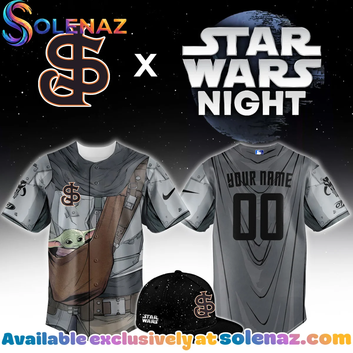 San Jose Giants Star Wars Night Baby Grogu Jersey