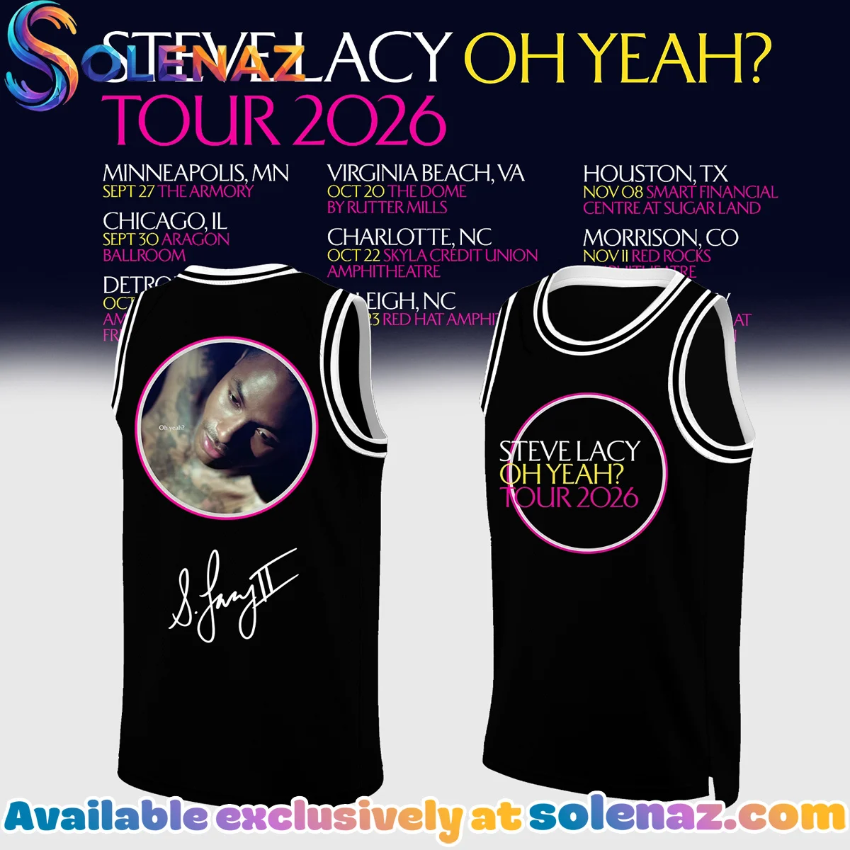 Steve Lacy Oh yeah? Tour Signature Jersey - Variant 10