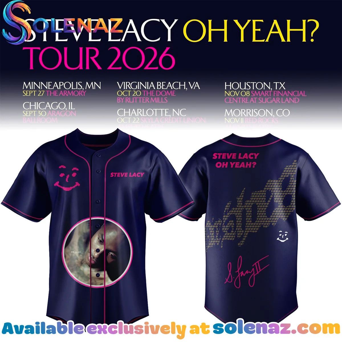 Steve Lacy Oh yeah? Tour Signature Jersey - Series 12