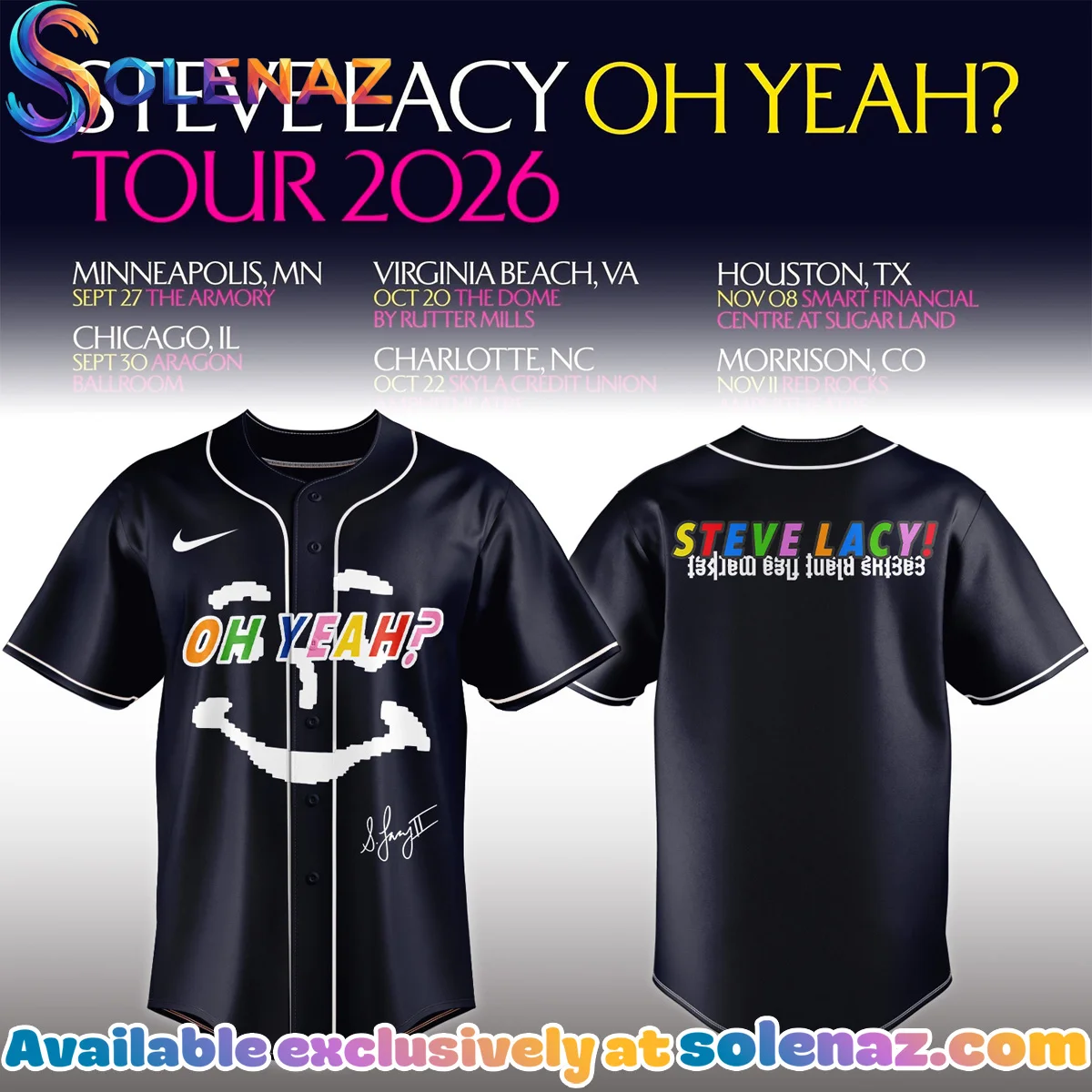 Steve Lacy Oh yeah? Tour Signature Jersey - Variant 14