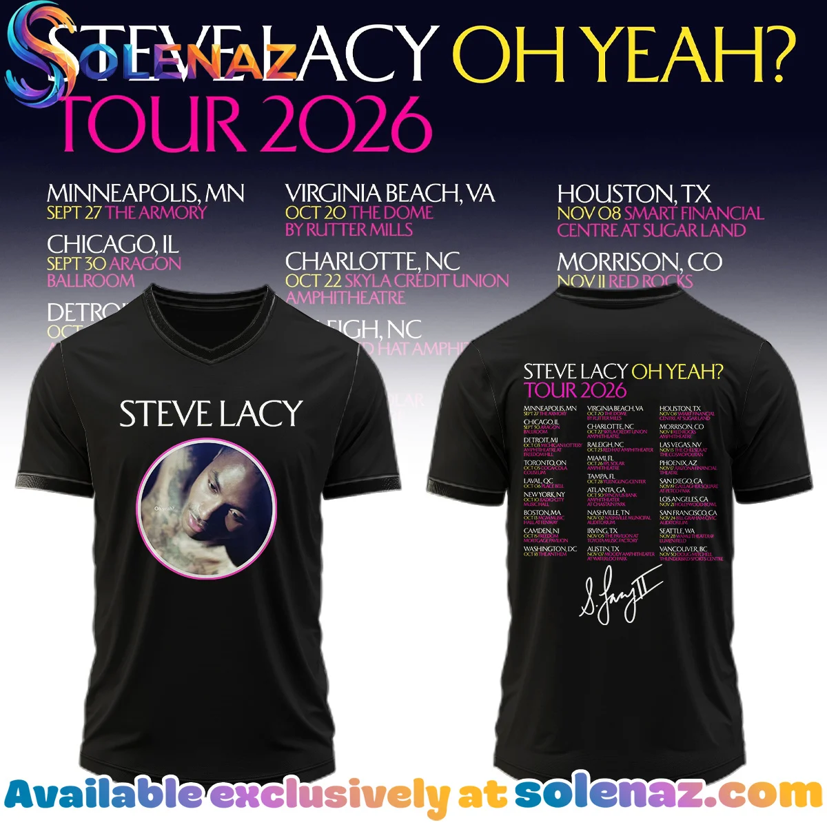 Steve Lacy Oh yeah? Tour Signature Jersey (Style 11)