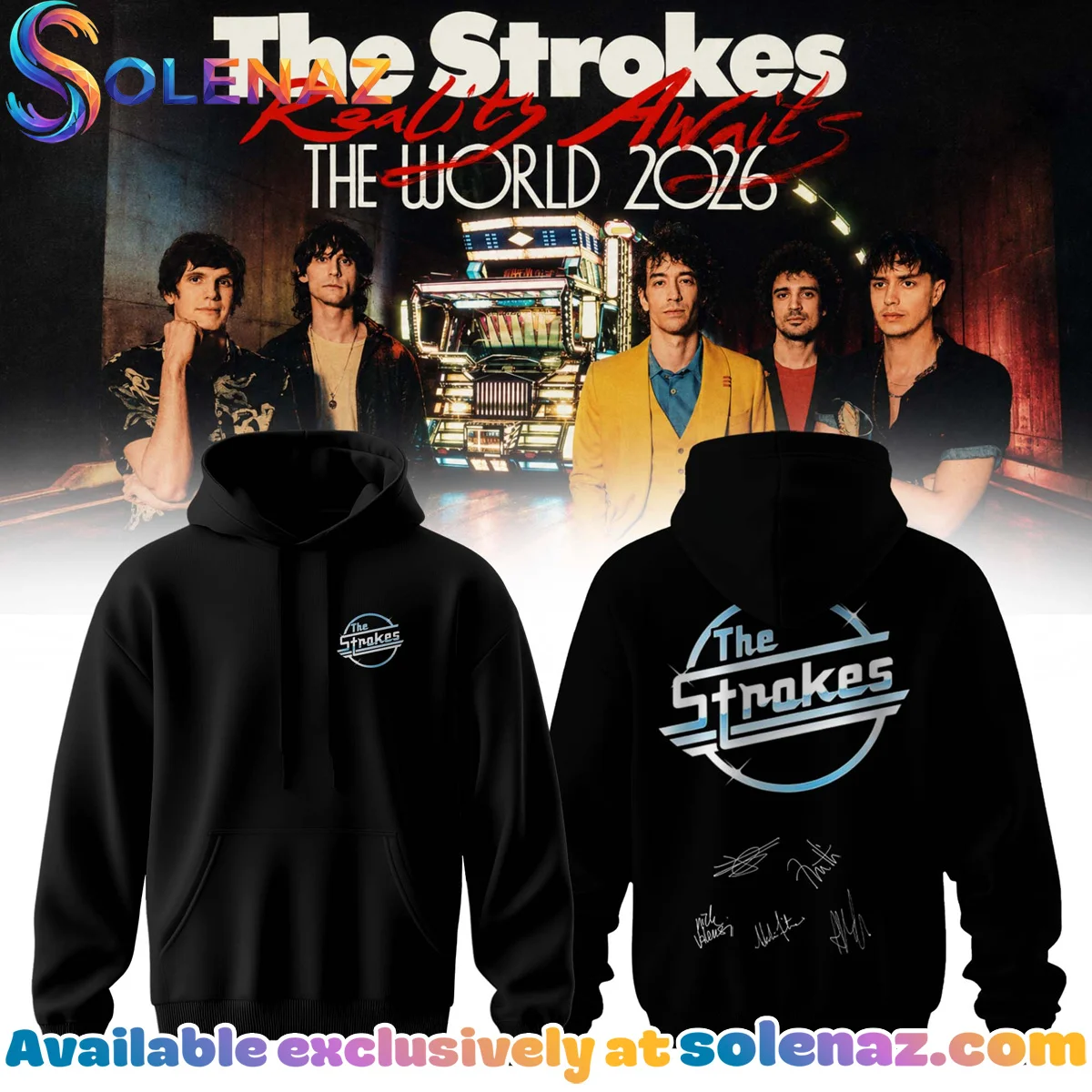 The Strokes Reality Awaits Tour Signature Shirt & Hoodie - Part 9