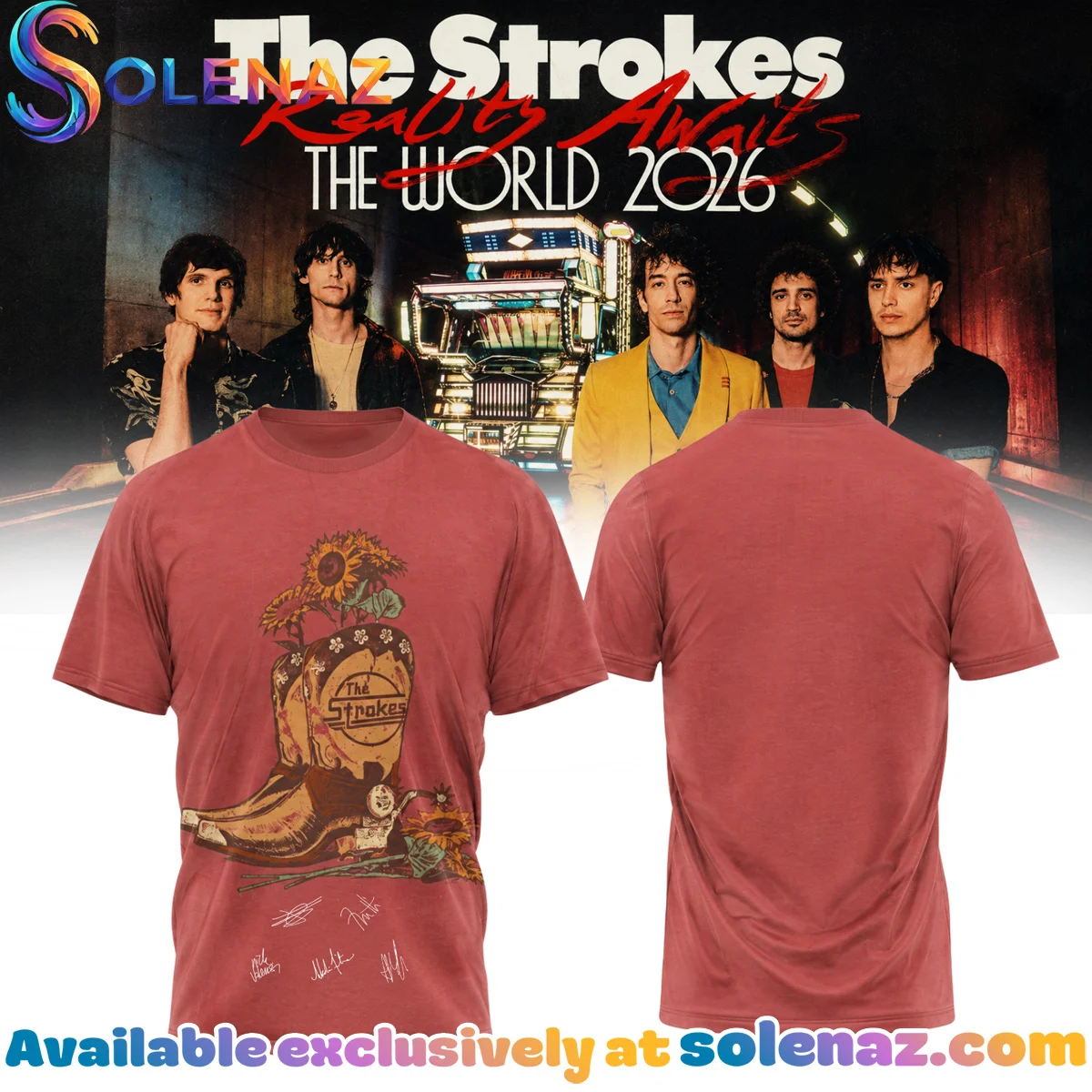 The Strokes Reality Awaits Tour Signature Shirt & Hoodie - Part 9