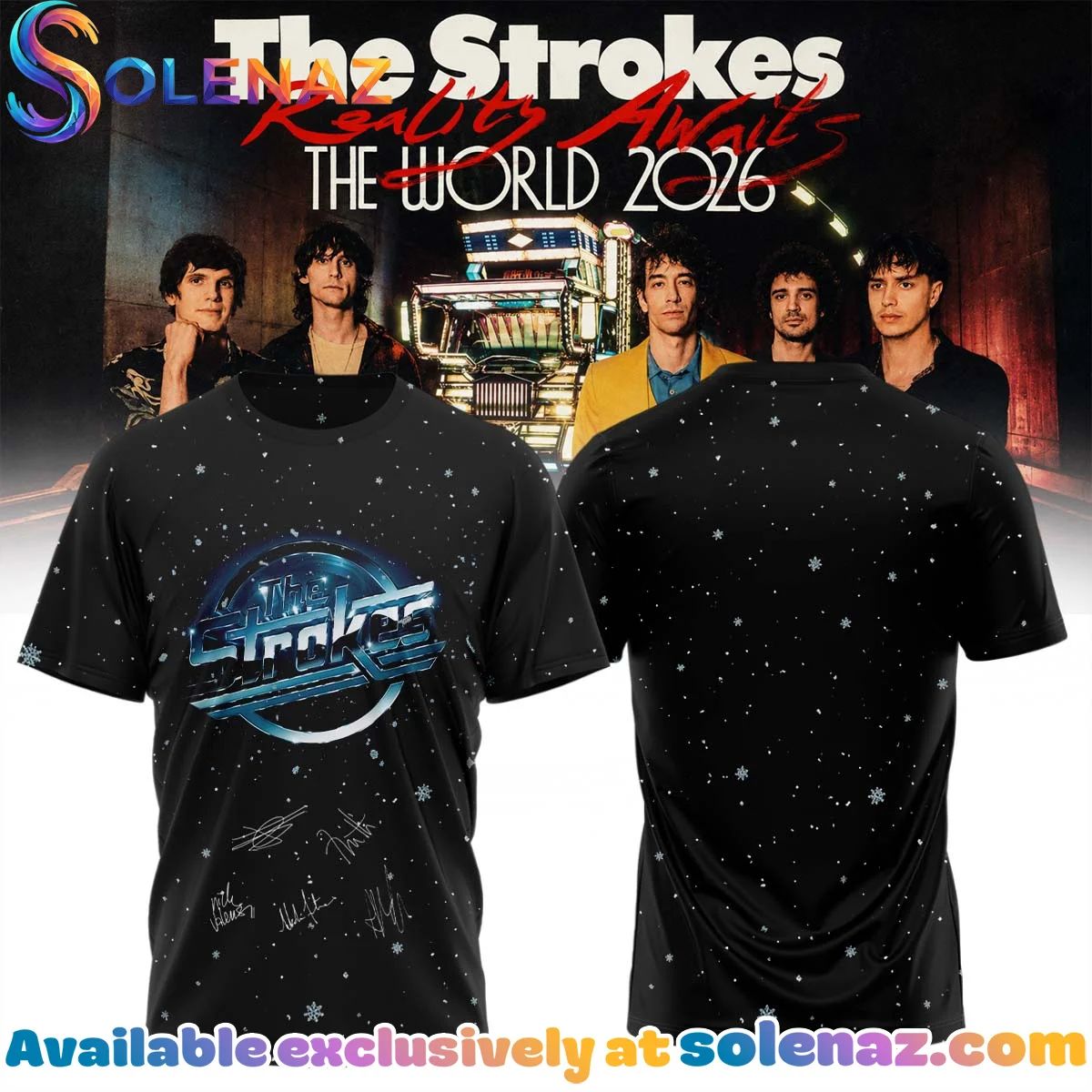 The Strokes Reality Awaits Tour Signature Shirt & Hoodie [Drop 3]