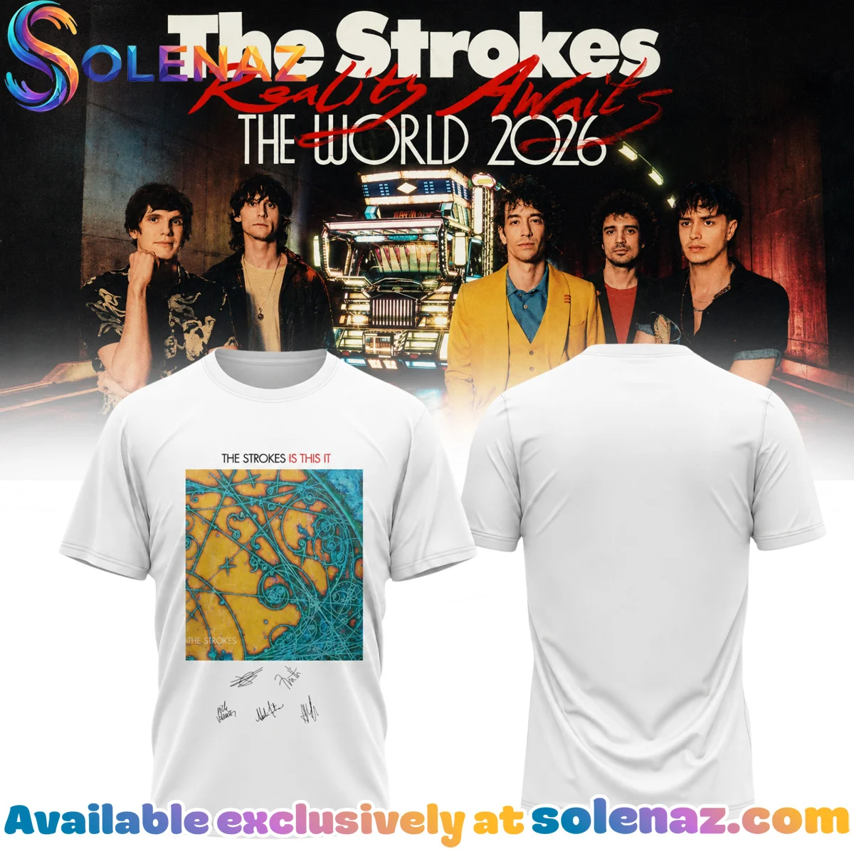 The Strokes Reality Awaits Tour Signature Shirt & Hoodie - Part 8